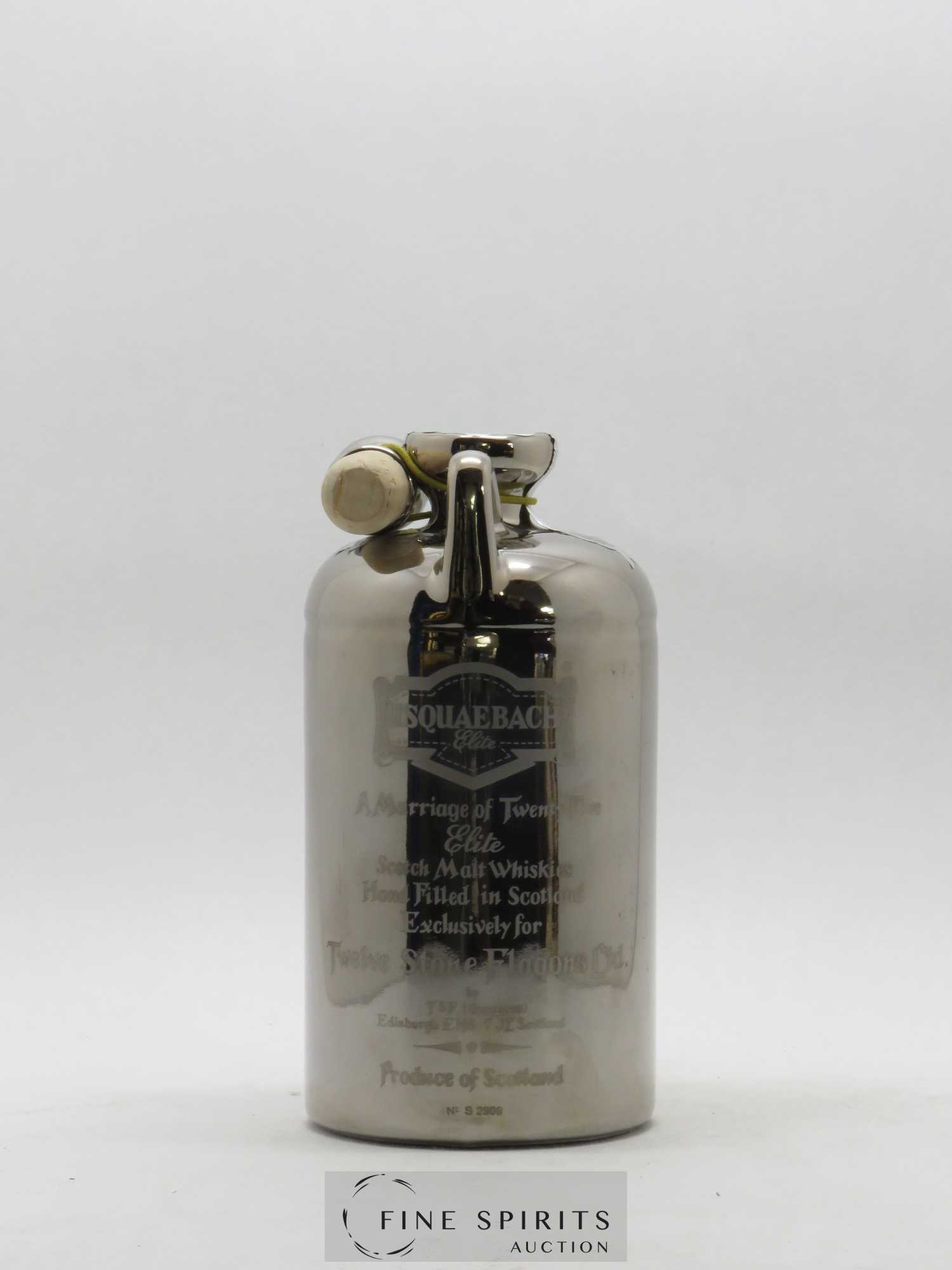 Usquaebach Of. Elite Cruchon Argent Twelve Stone Flagons Old Rare N°S2909 - Lot of 1 bottle - 2