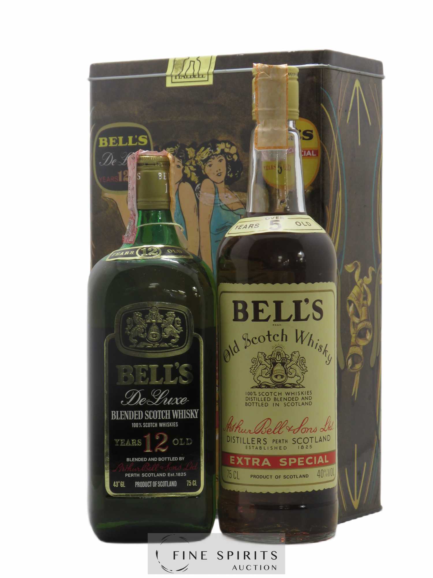 Bell's Of. Bell's 5 years Extra Special - Bell's 12 years De Luxe Coffret 2x75cl - Lot de 1 bouteille - 0
