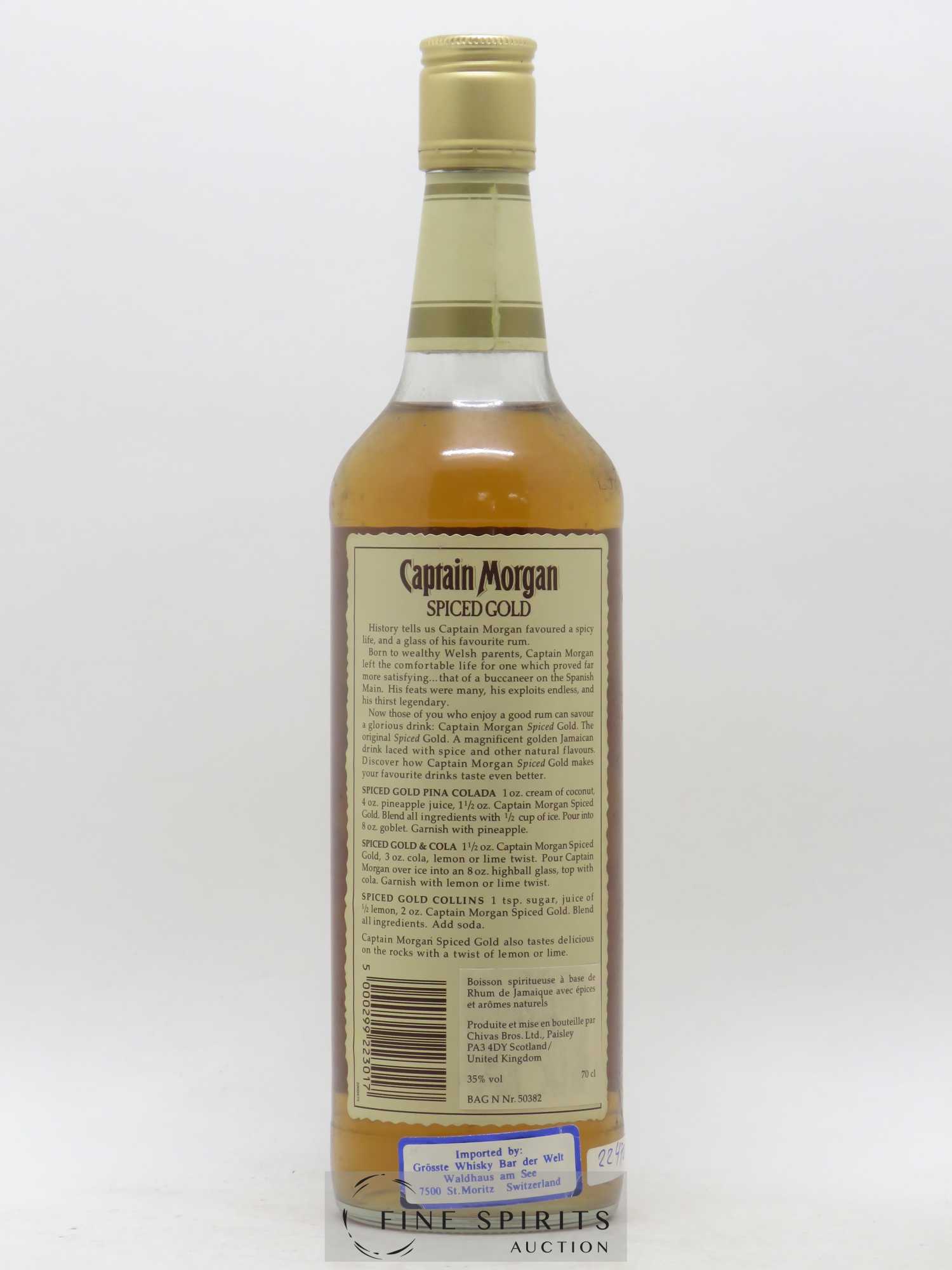 Captain Morgan Of. Spiced Gold  (sans prix de réserve) - Lot de 1 bouteille - 1