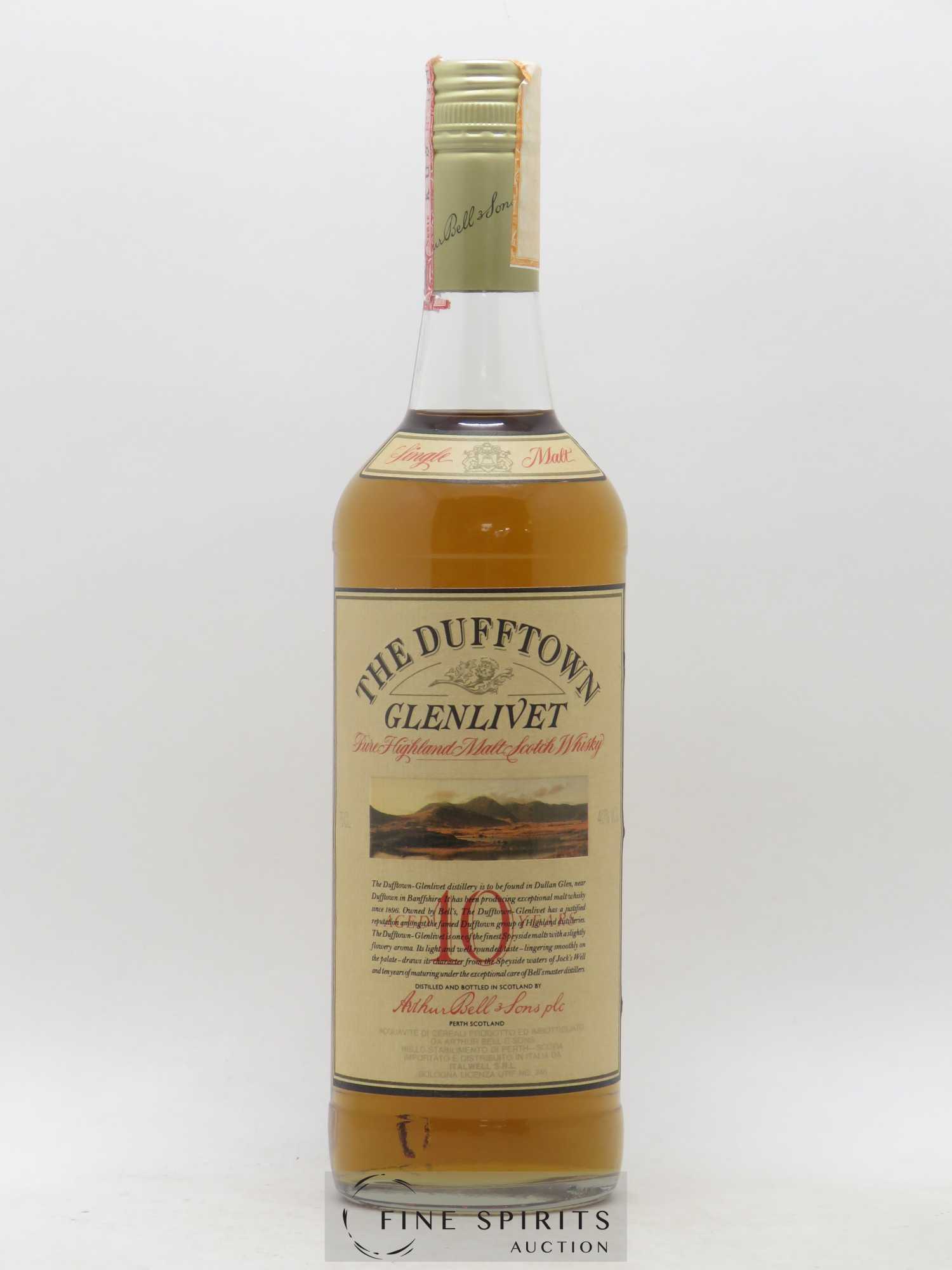 Dufftown 10 years Of. Italwell Import - Lot de 1 bouteille - 1