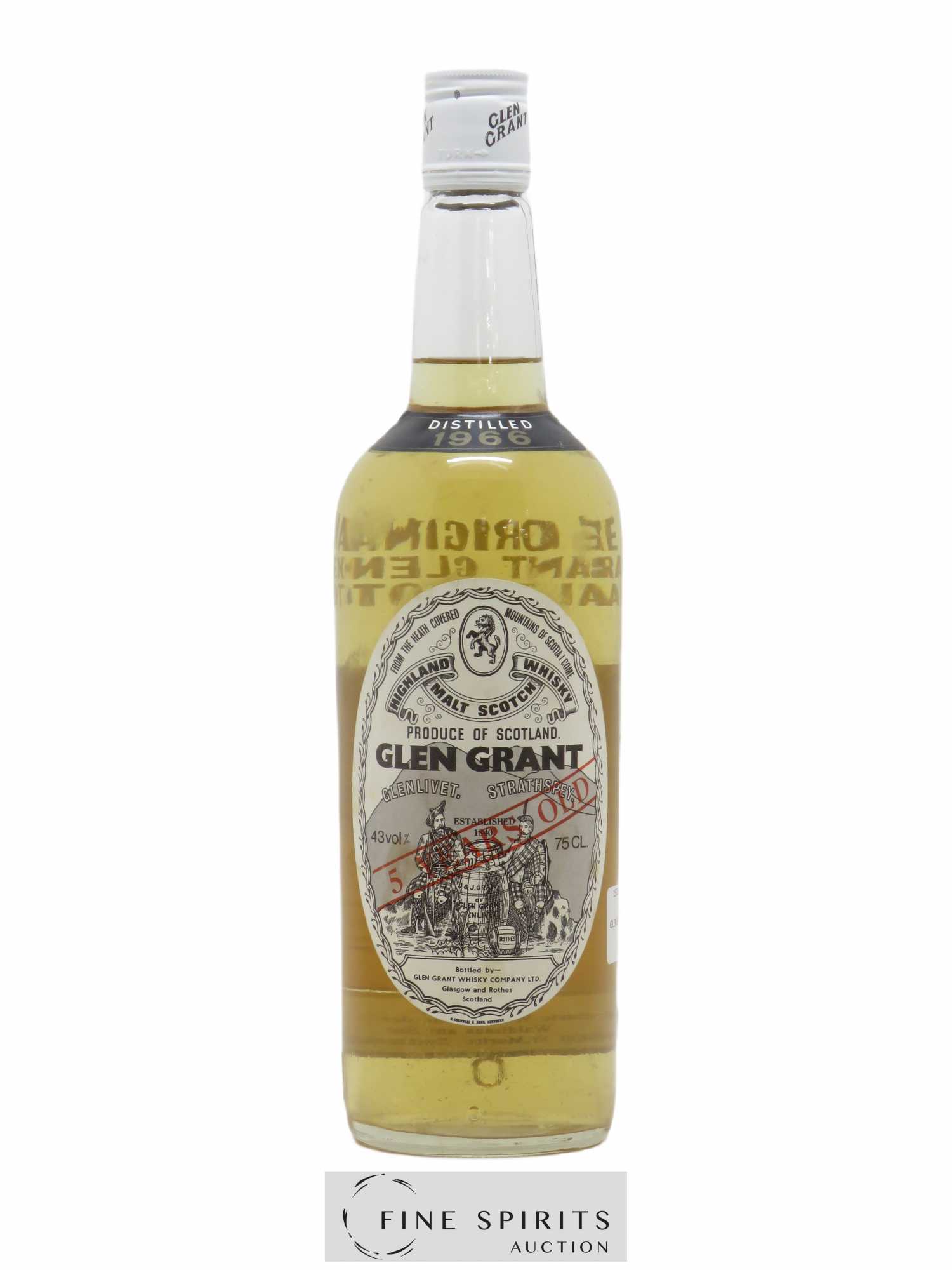 Glen Grant 5 years 1966 Of. - Lot de 1 bouteille - 0