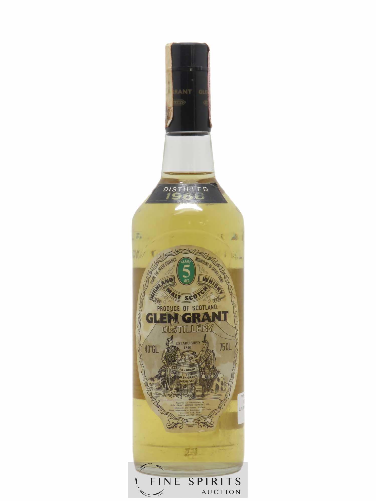Glen Grant 5 years 1968 Of. Giovinetti Import - Lot de 1 bouteille - 0