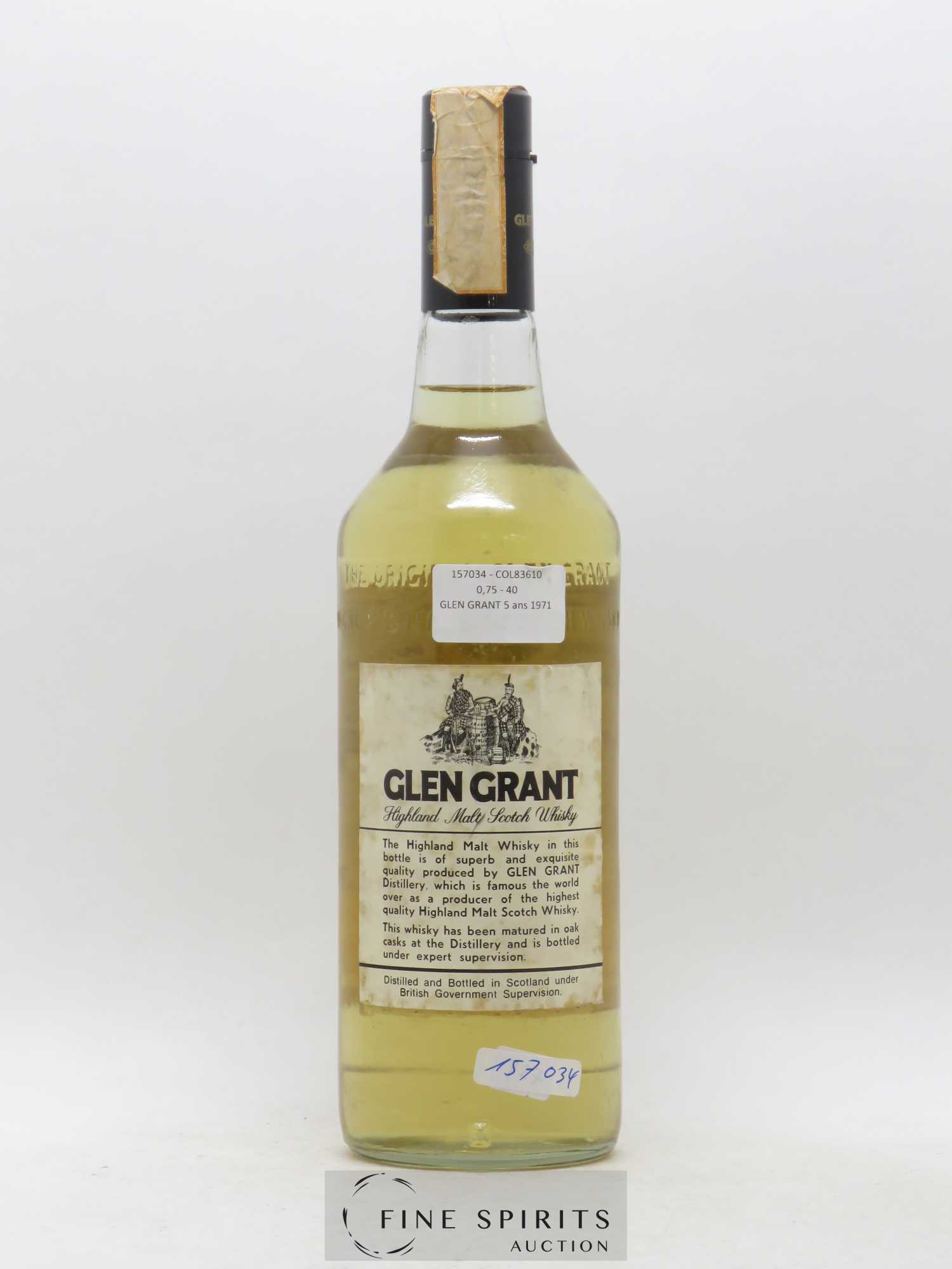 Glen Grant 5 years 1971 Of. Giovinetti Import - Lot de 1 bouteille - 1