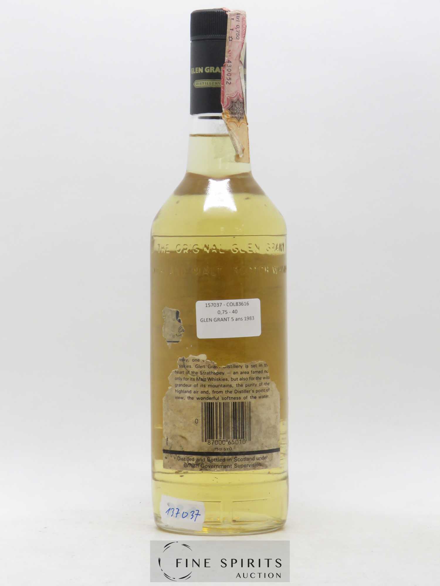 Glen Grant 5 years 1983 Of. - Lotto di 1 bottiglia - 1