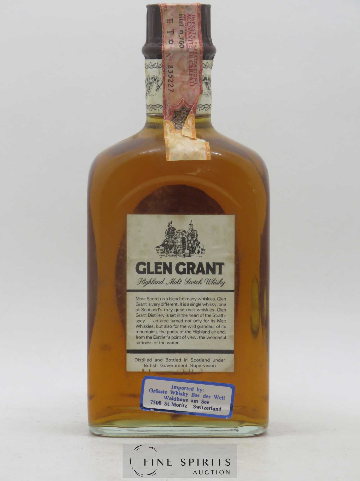 Glen Grant 10 years Of. - Lot de 1 bouteille - 2