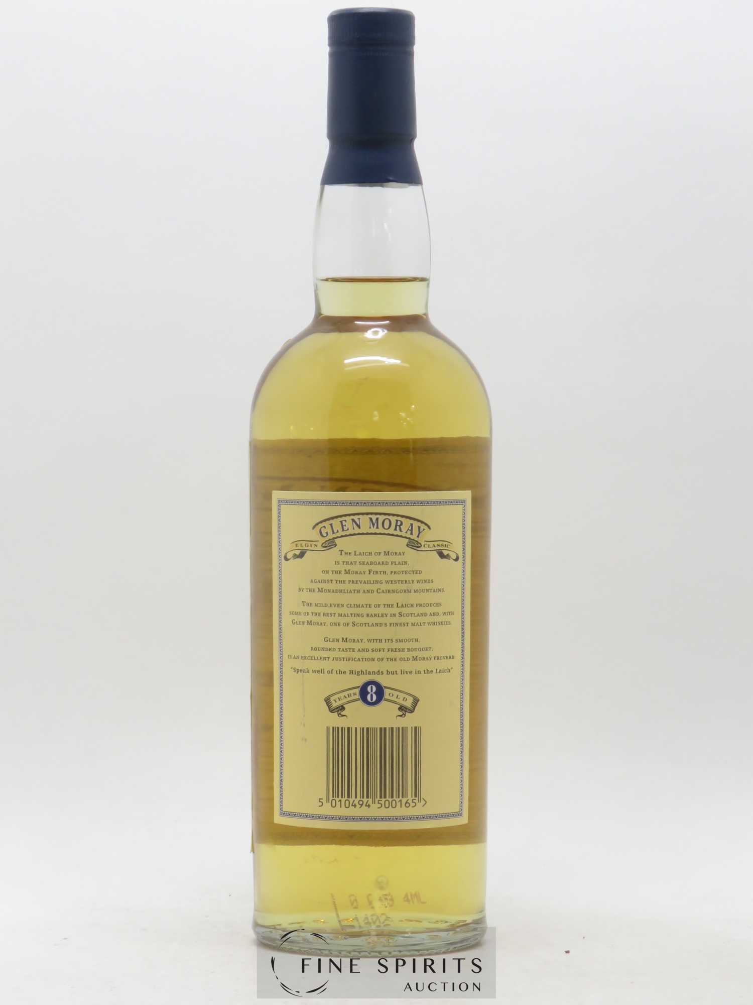 Glen Moray 8 years Of. 43° - Lot de 1 bouteille - 1