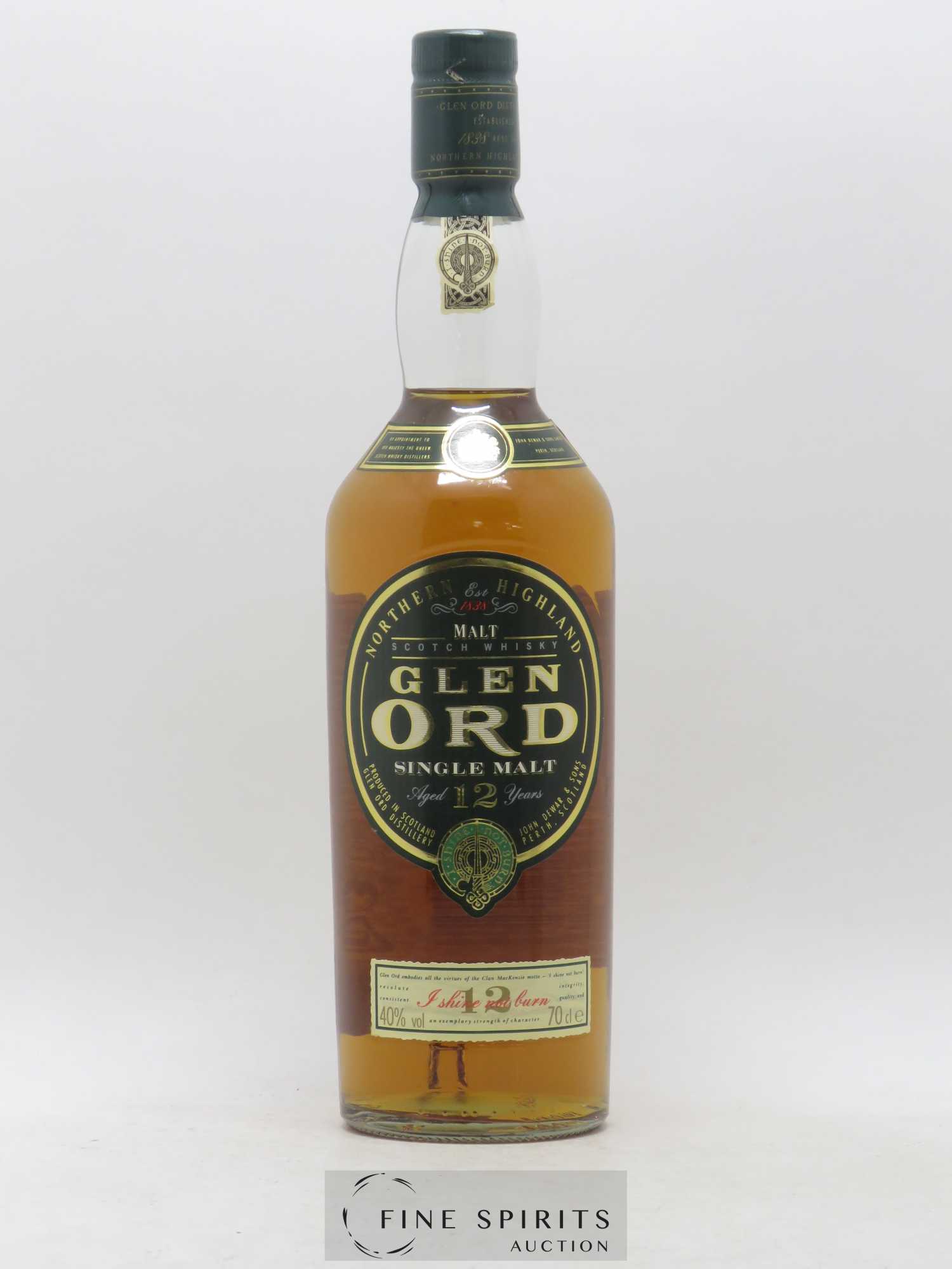 Glen Ord 12 years Of. - Lot de 1 bouteille - 1