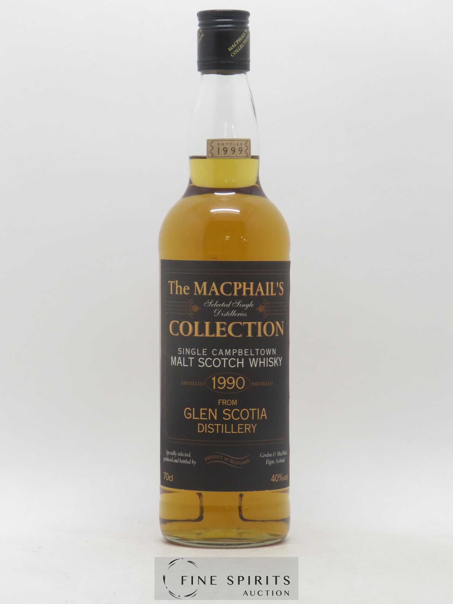 Glen Scotia 1990 Gordon & MacPhail bottled 1999 The MacPhail's Collection - Lot de 1 bouteille - 1