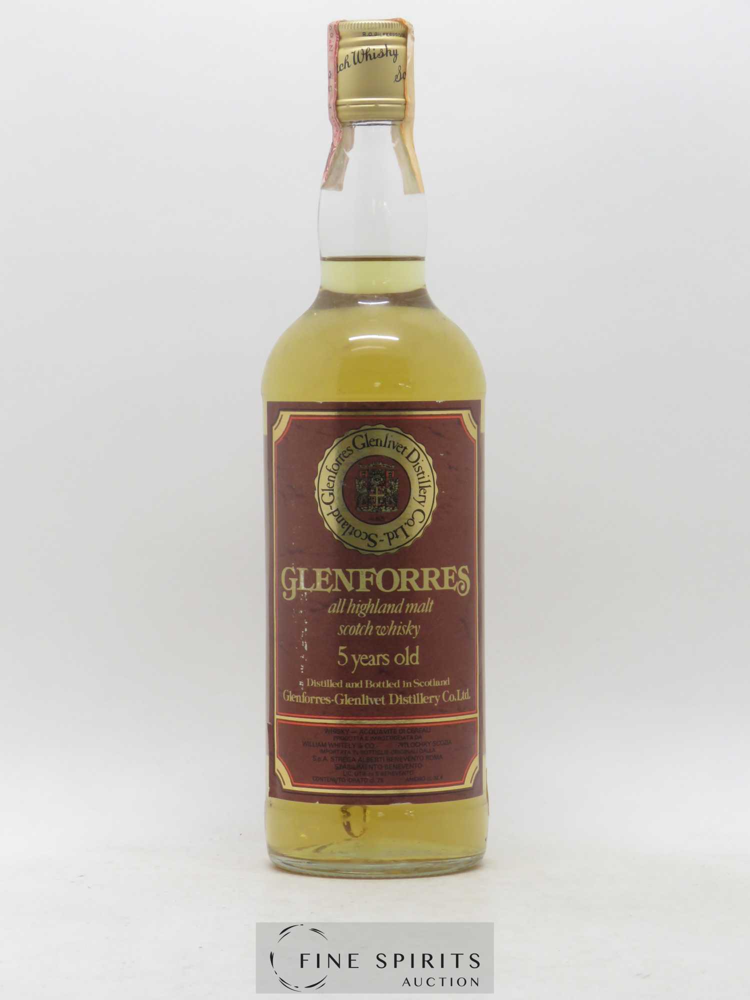 Glenforres 5 years Of. Benevento Import - Lot de 1 bouteille - 1