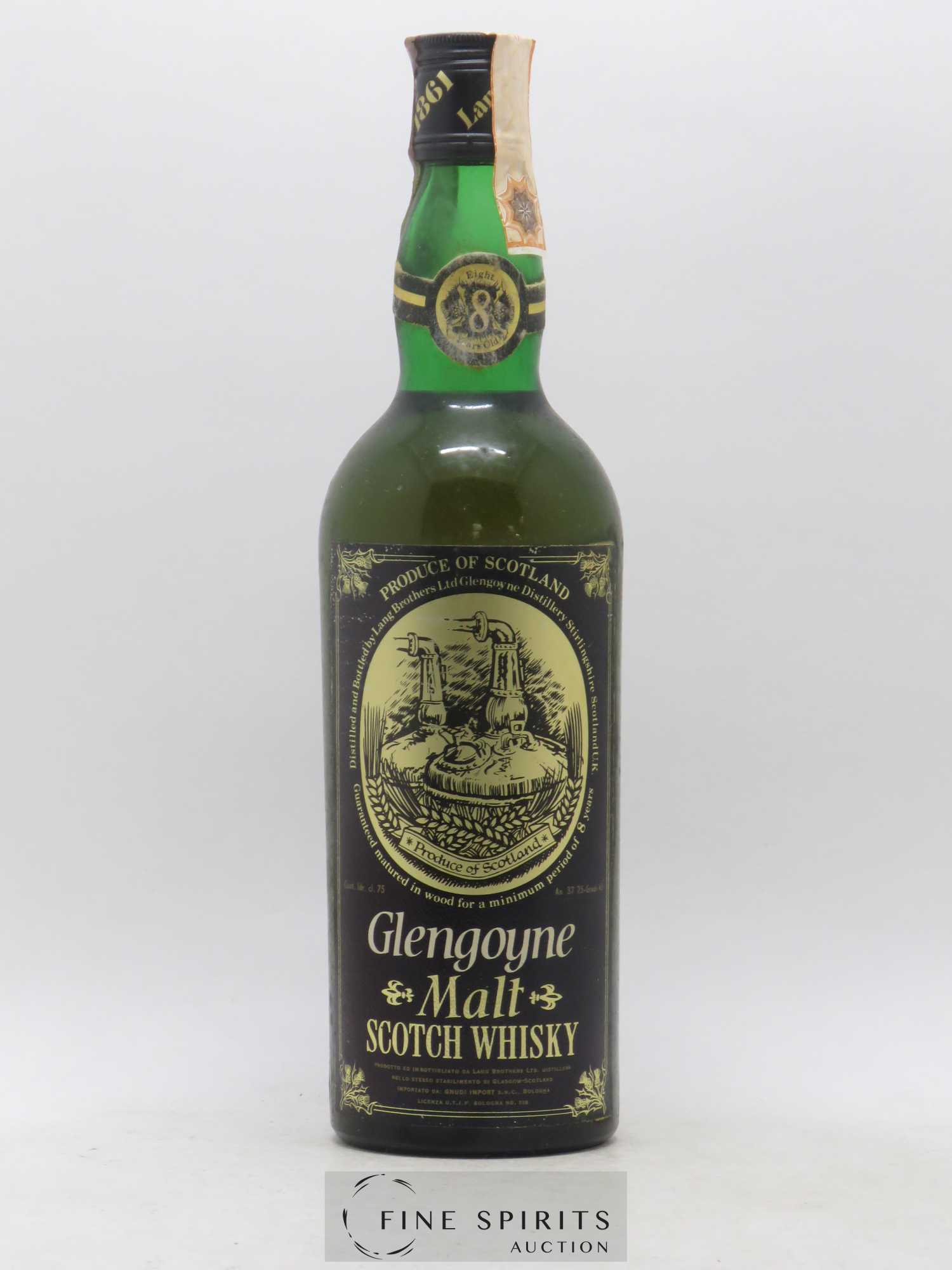 Glengoyne 8 years Of. Gnudi Import - Lot de 1 bouteille - 1