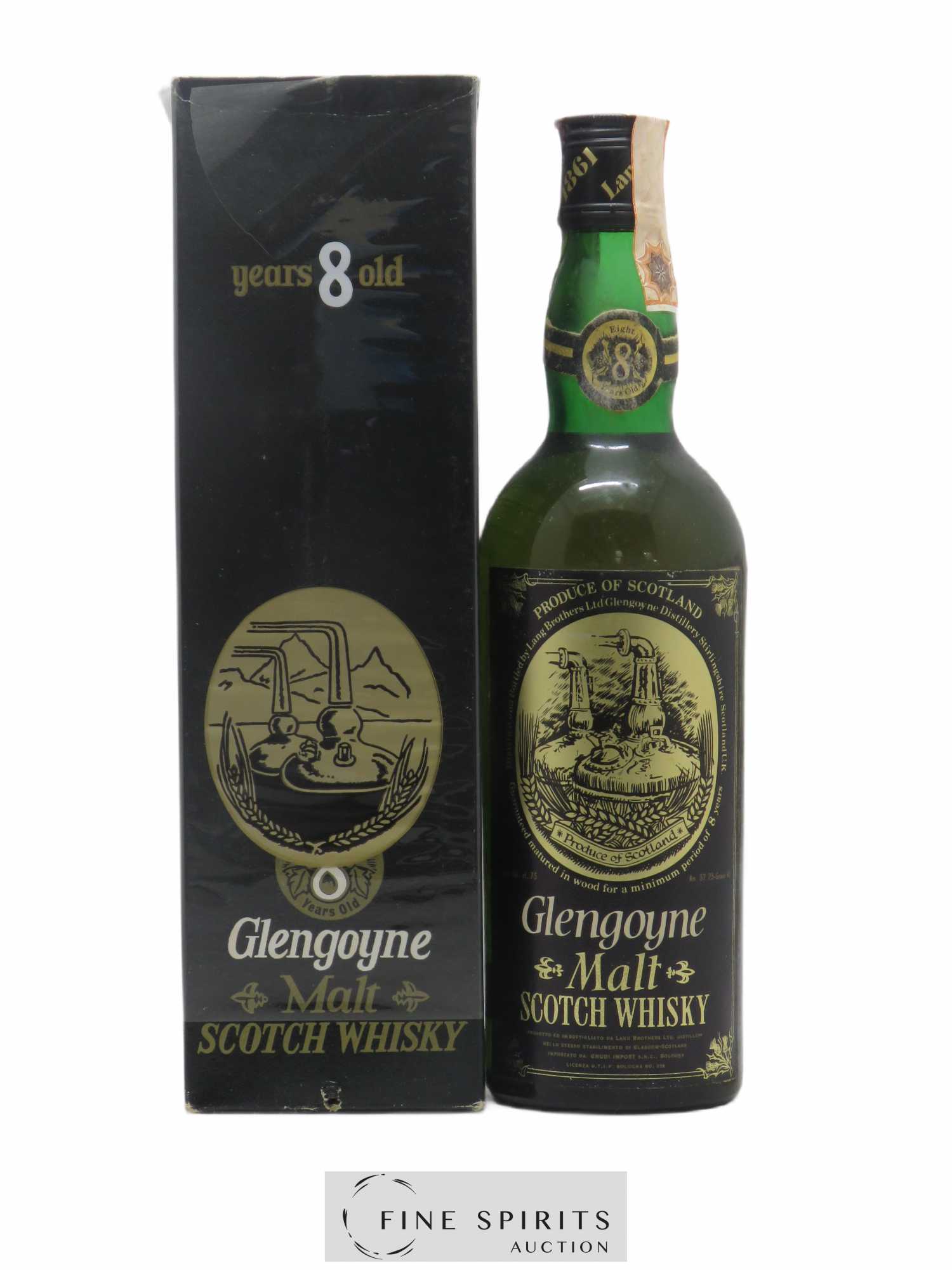 Glengoyne 8 years Of. Gnudi Import - Lot de 1 bouteille - 0