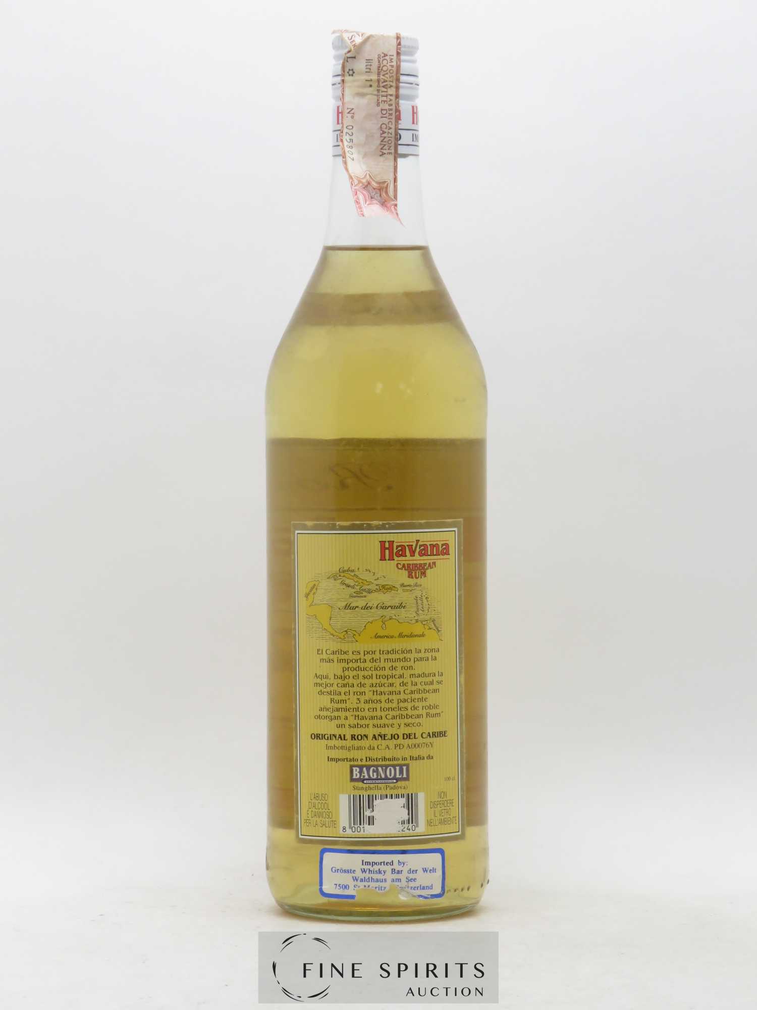 Havana Club 3 years Of. Anejo (70cl.) - Lot de 1 bouteille - 1