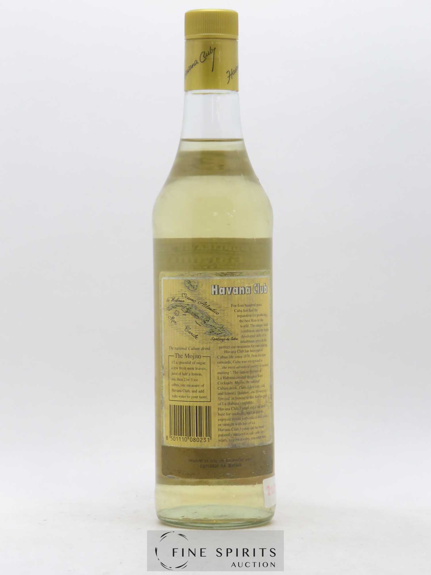 Havana Club 3 years Of. Anejo (70cl.) - Lot de 1 bouteille - 1