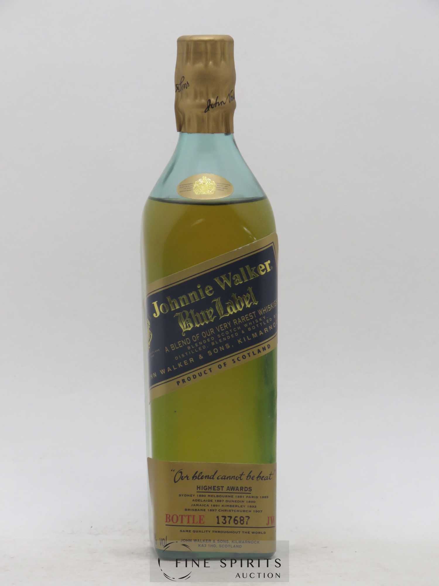 Johnnie Walker Of. Blue Label (20cl.) - Lot de 1 bouteille - 1