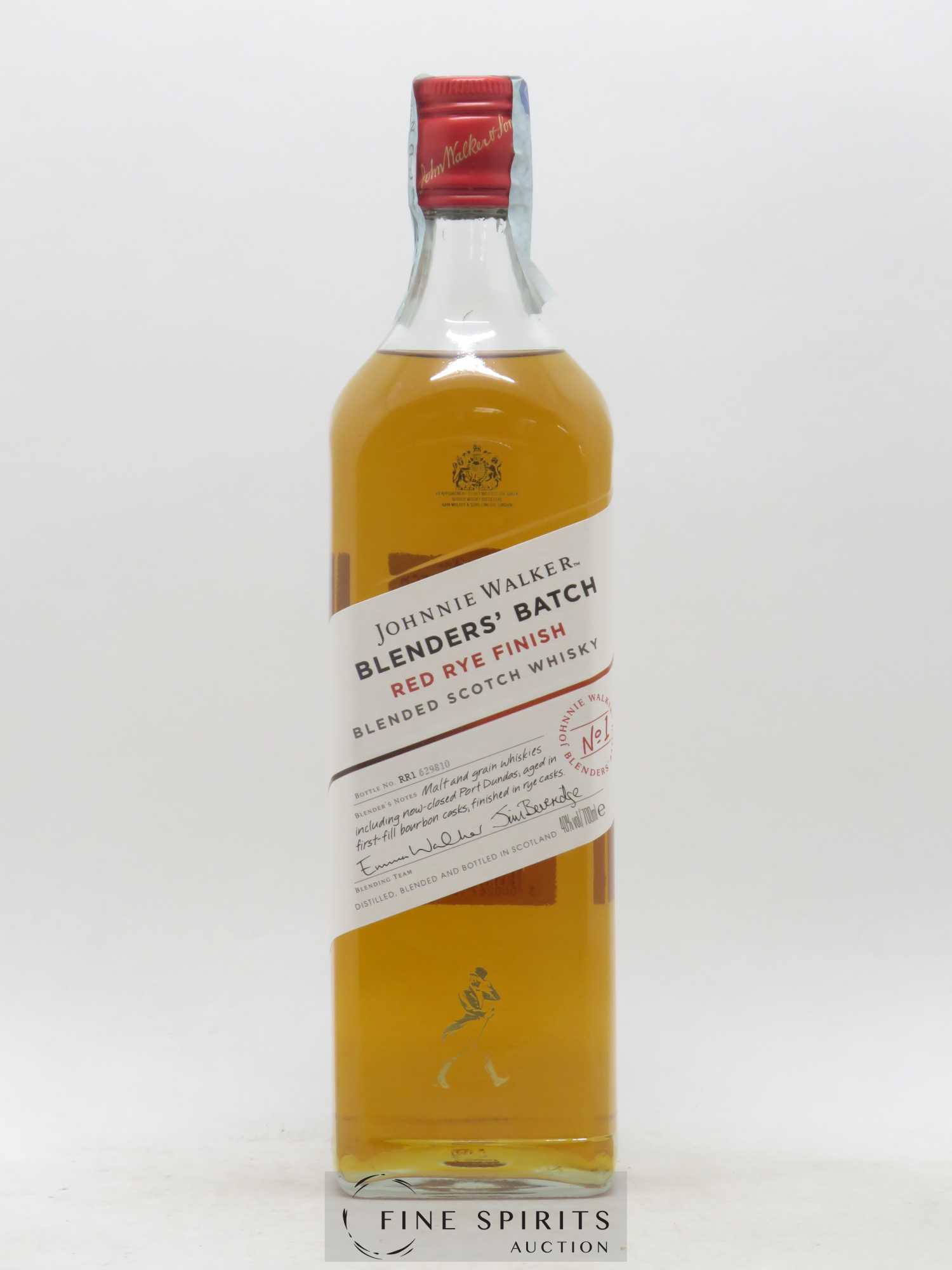 Johnnie Walker Of. Red Rye Finish Blender's Batch N° 1 - Lot de 1 bouteille - 1