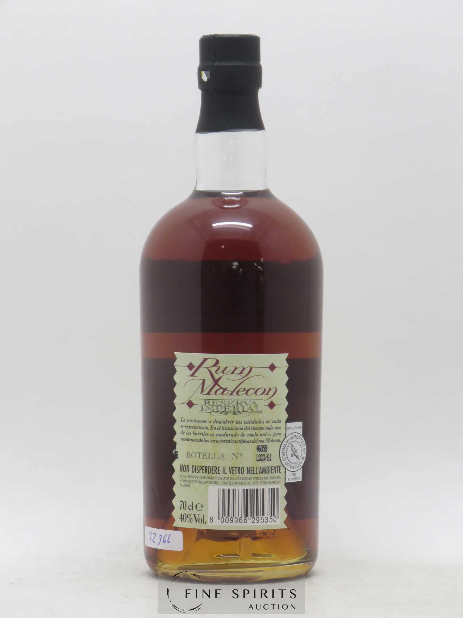 Malecon 18 years Of. Reserva Imperial - Lot de 1 bouteille - 1