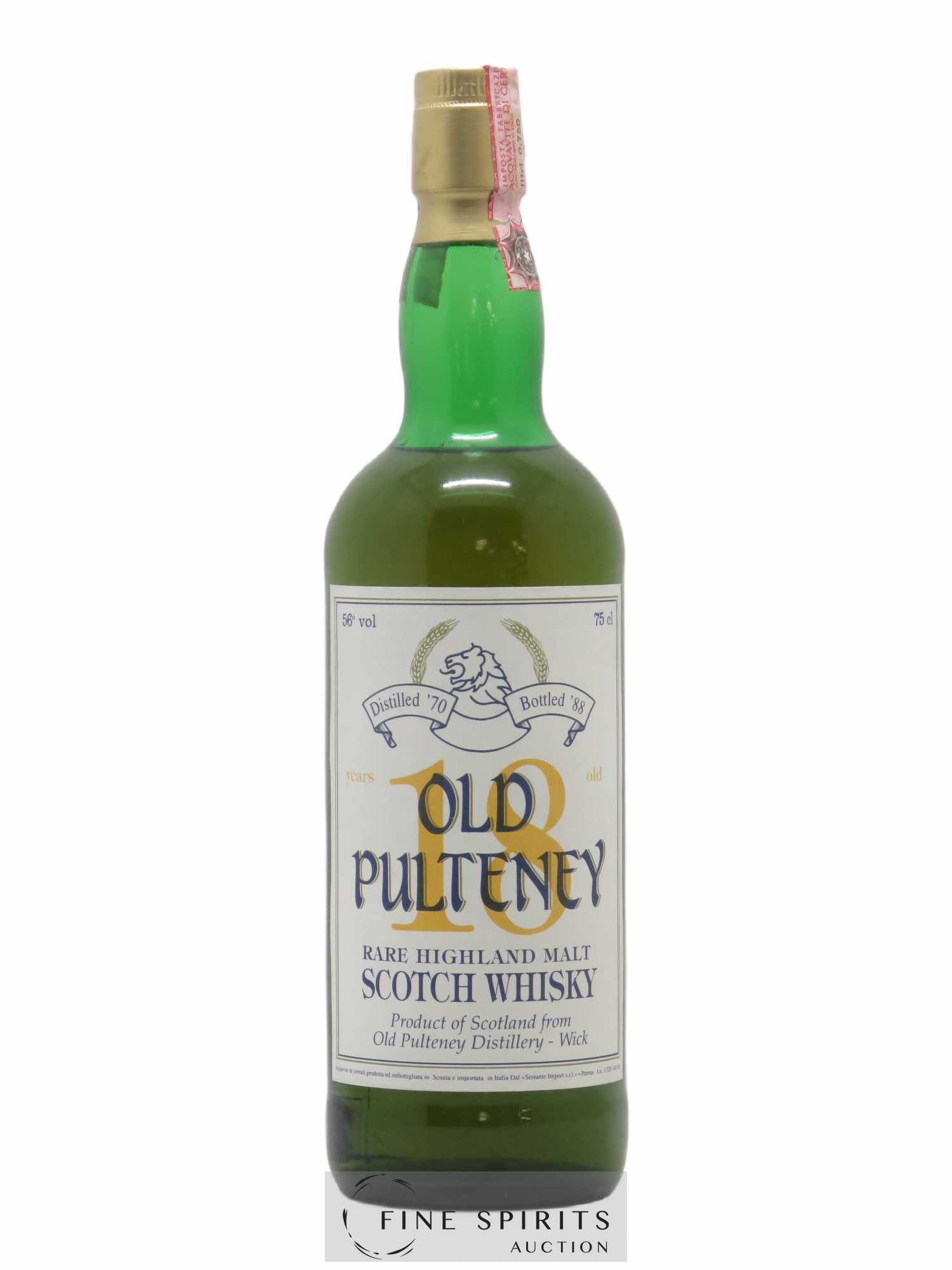 Old Pulteney 18 years 1970 Sestante bottled 1988 - Lot de 1 bouteille - 0