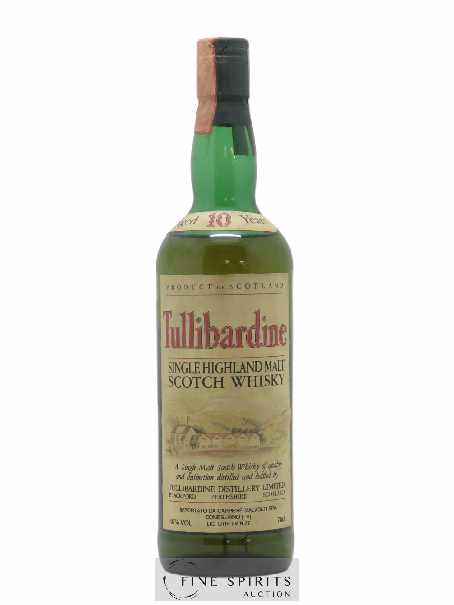 Tullibardine 10 years Of. Conegliano Import - Lot de 1 bouteille - 0