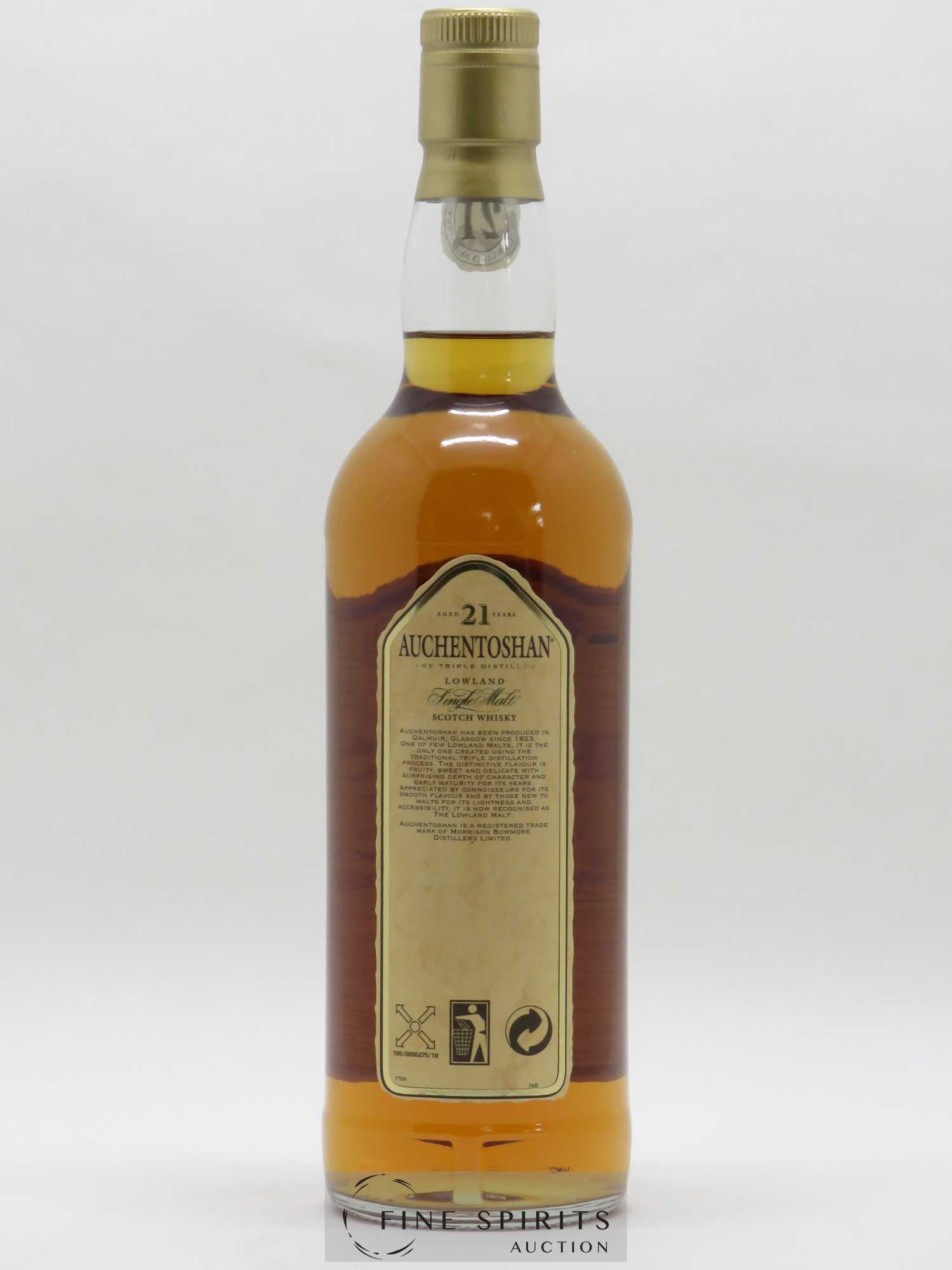 Auchentoshan 21 years Of. - Lot de 1 bouteille - 2
