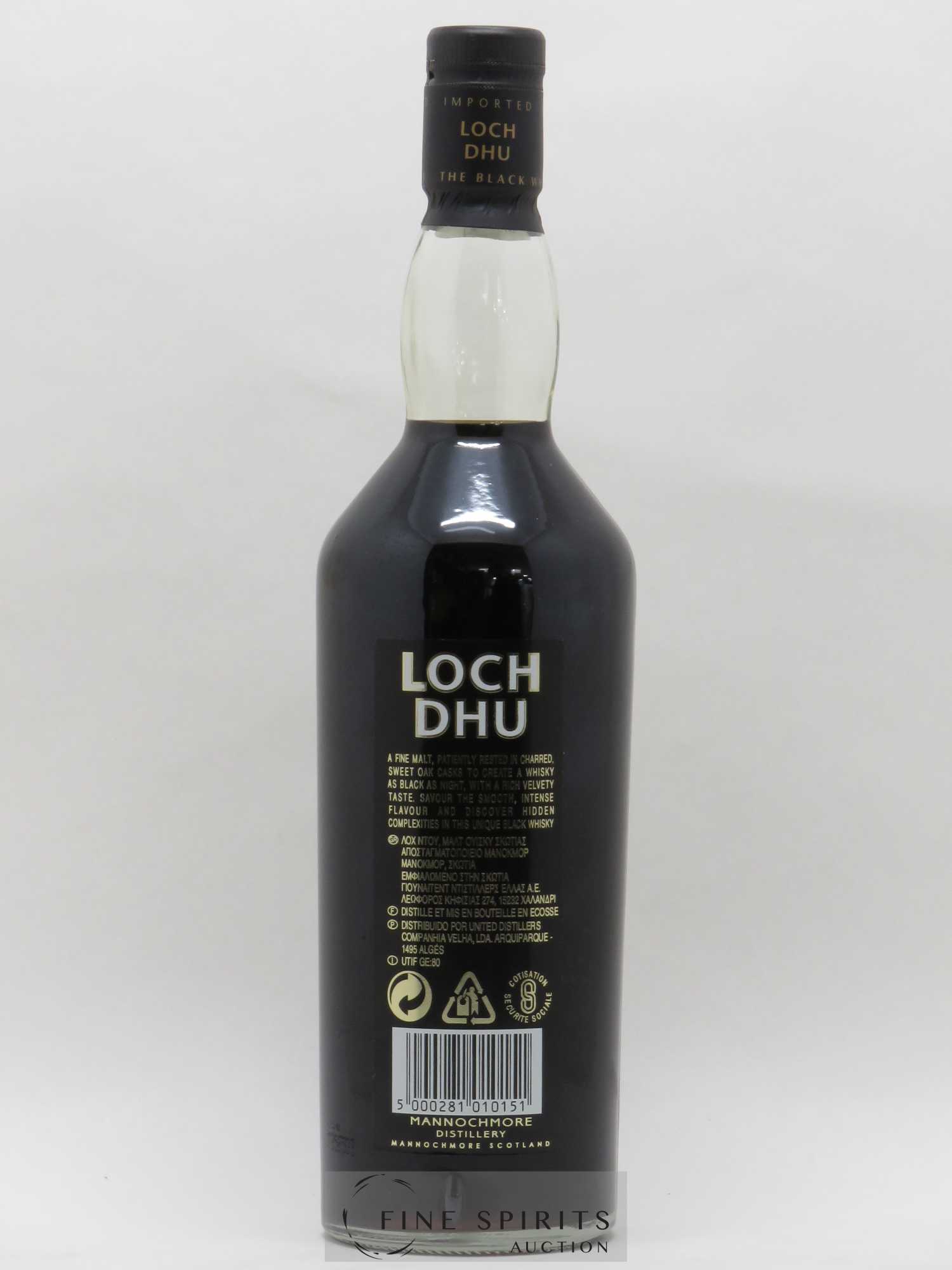 Loch Dhu 10 years Of. The Black Whisky - Lot de 1 bouteille - 1