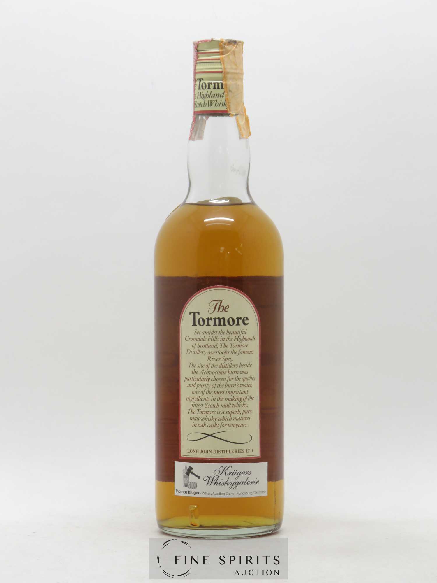 Tormore 10 years Of. Long John Distilleries Ltd Stock SPA, Trieste - Posten von 1 Flasche - 2