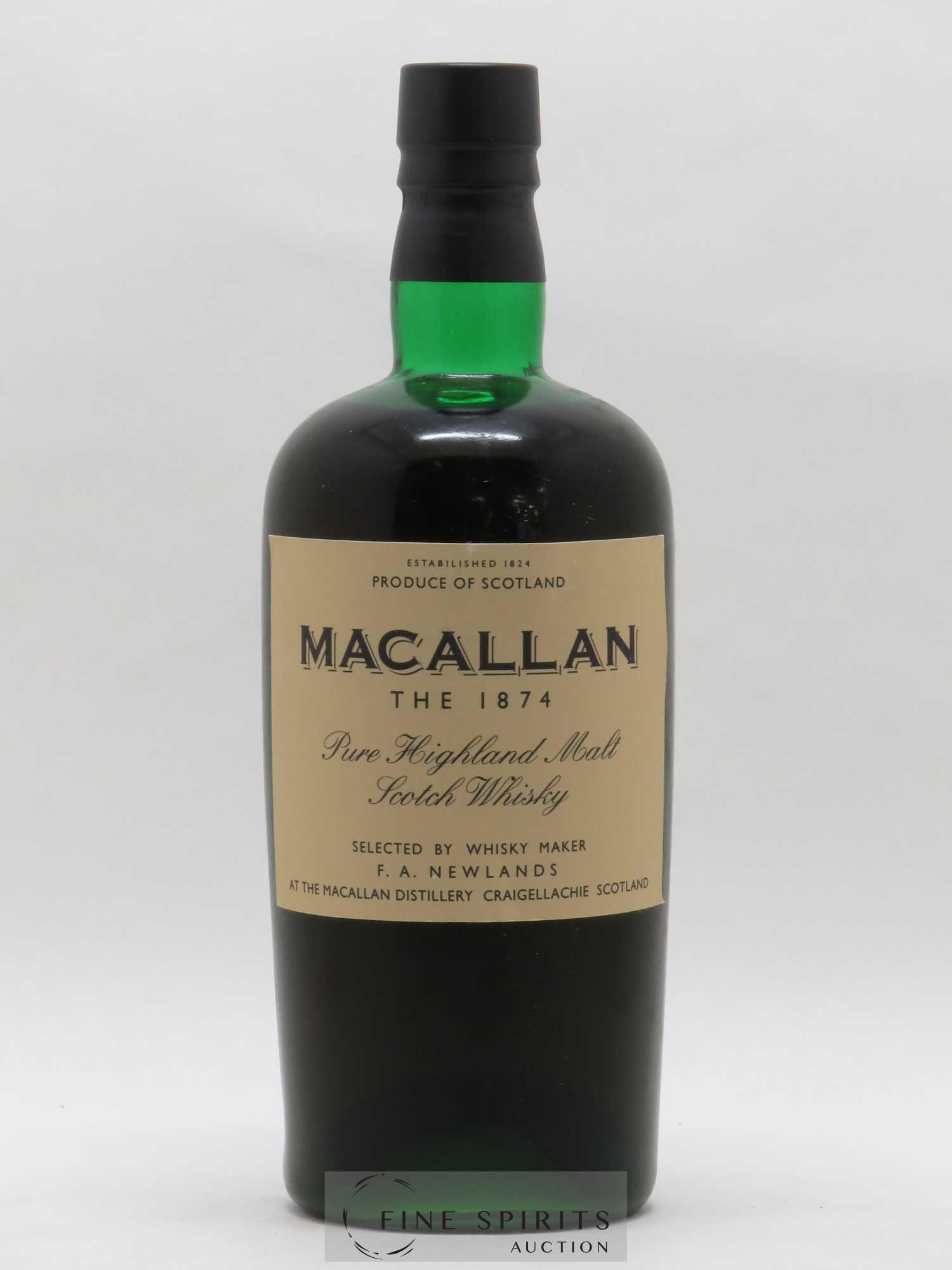 Macallan (The) 1874 Of. Replique 1874 - Lot de 1 bouteille - 1