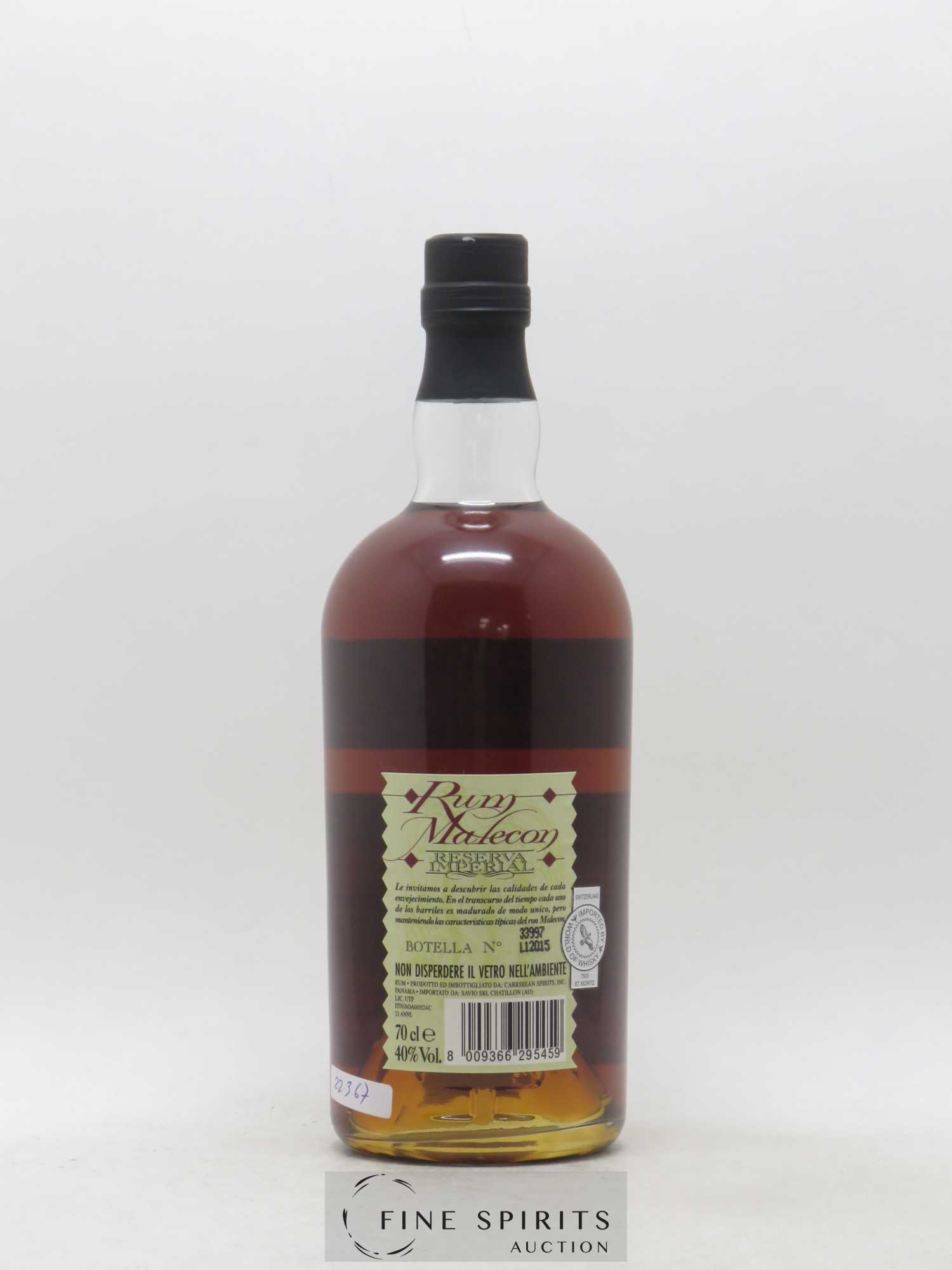 Malecon 21 years Of. Reserva Imperial (sans prix de réserve) - Lot de 1 bouteille - 1