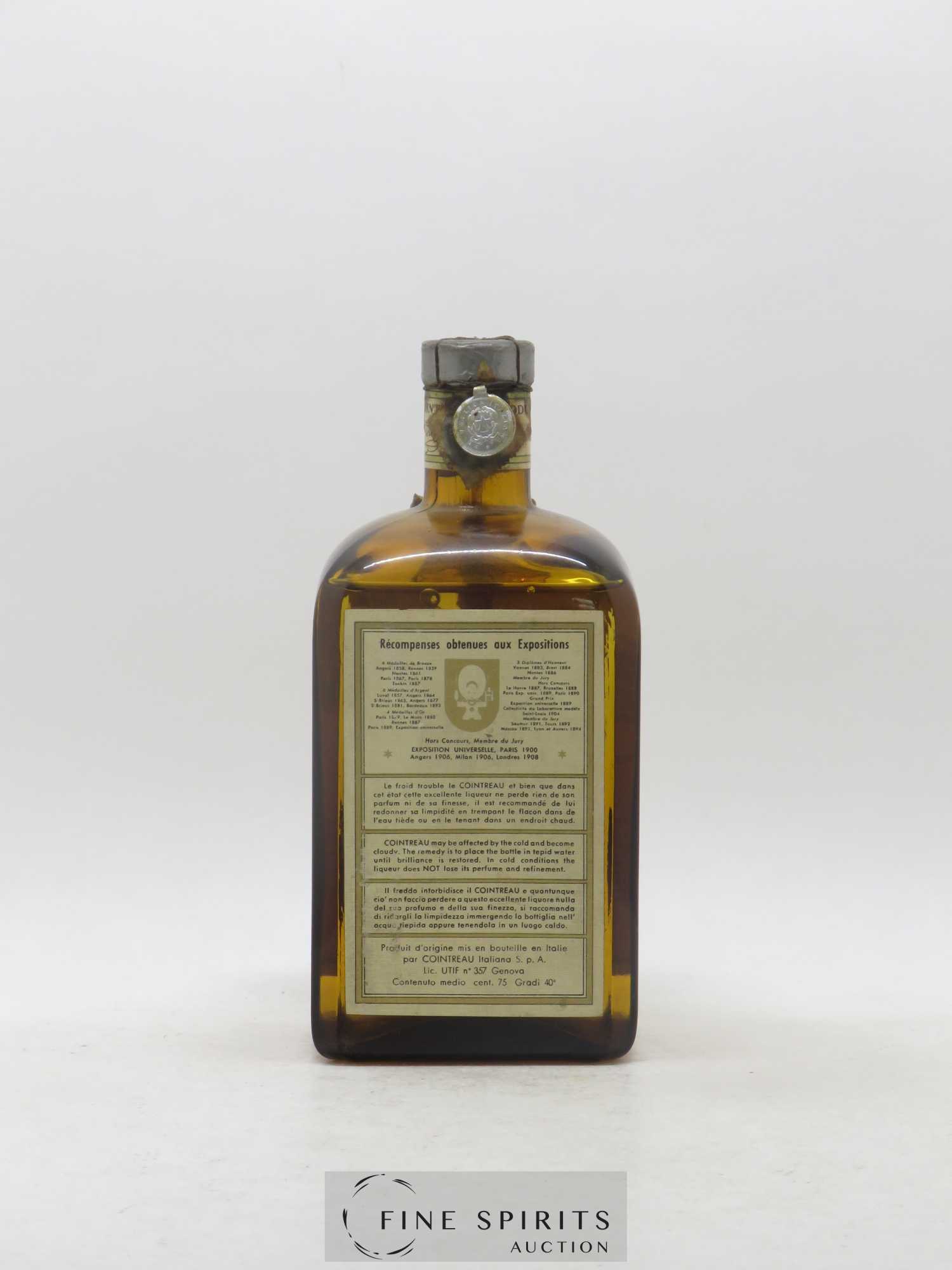 Cointreau Of. Cointreau Italiana Extra Dry  (sans prix de réserve) - Lot de 1 bouteille - 1