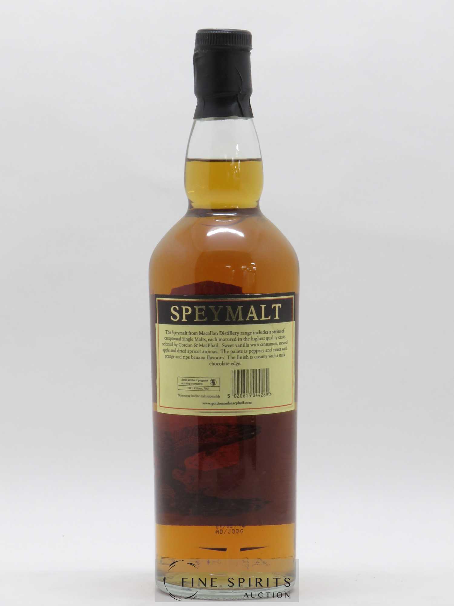 Macallan (The) 1981 Gordon & MacPhail Speymalt - Lot de 1 bouteille - 2
