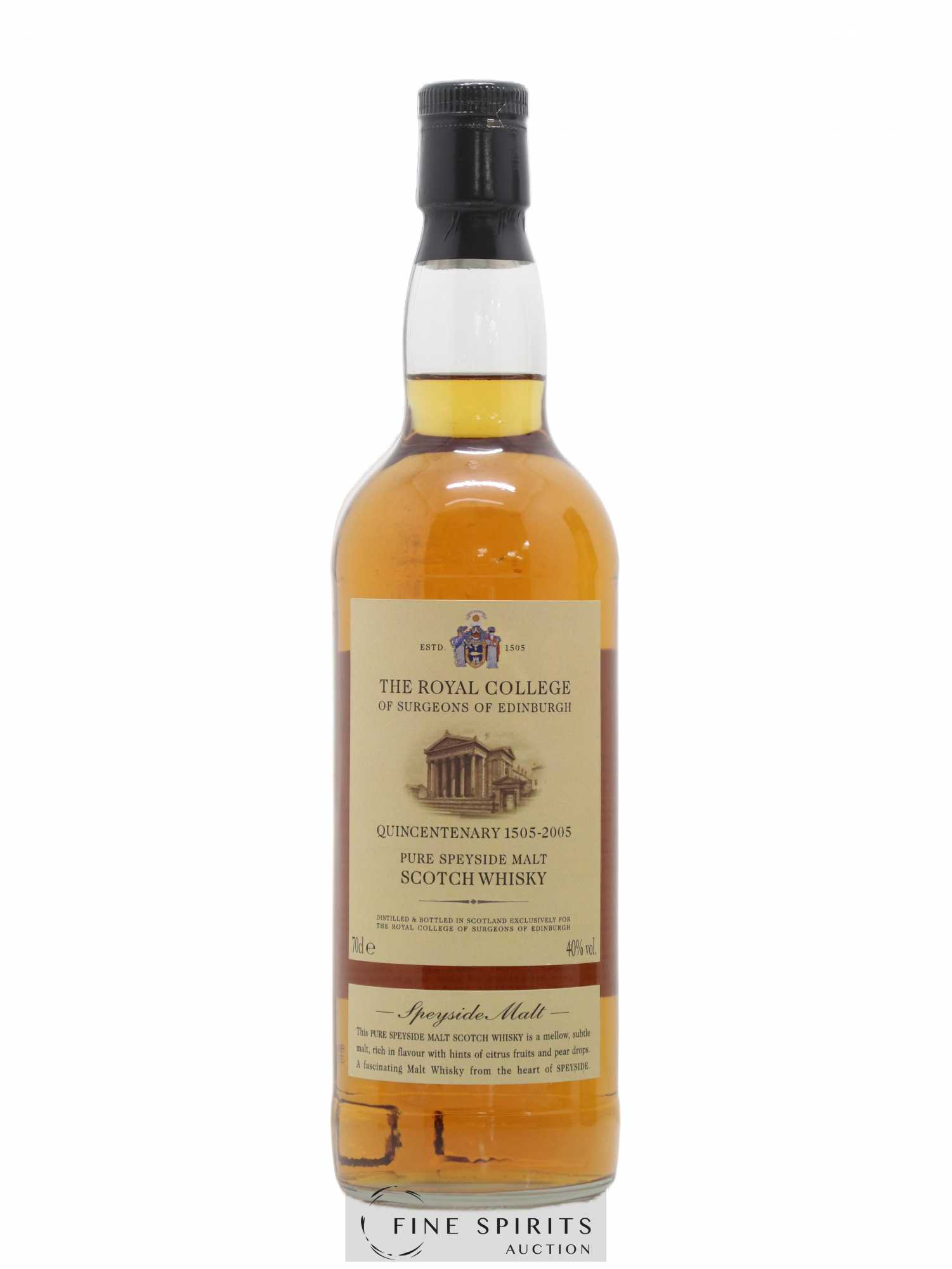 The Royal College of Surgeons of Edinburgh Of. Quincentenary 1505-2005 (sans prix de réserve) - Lot de 1 bouteille - 1