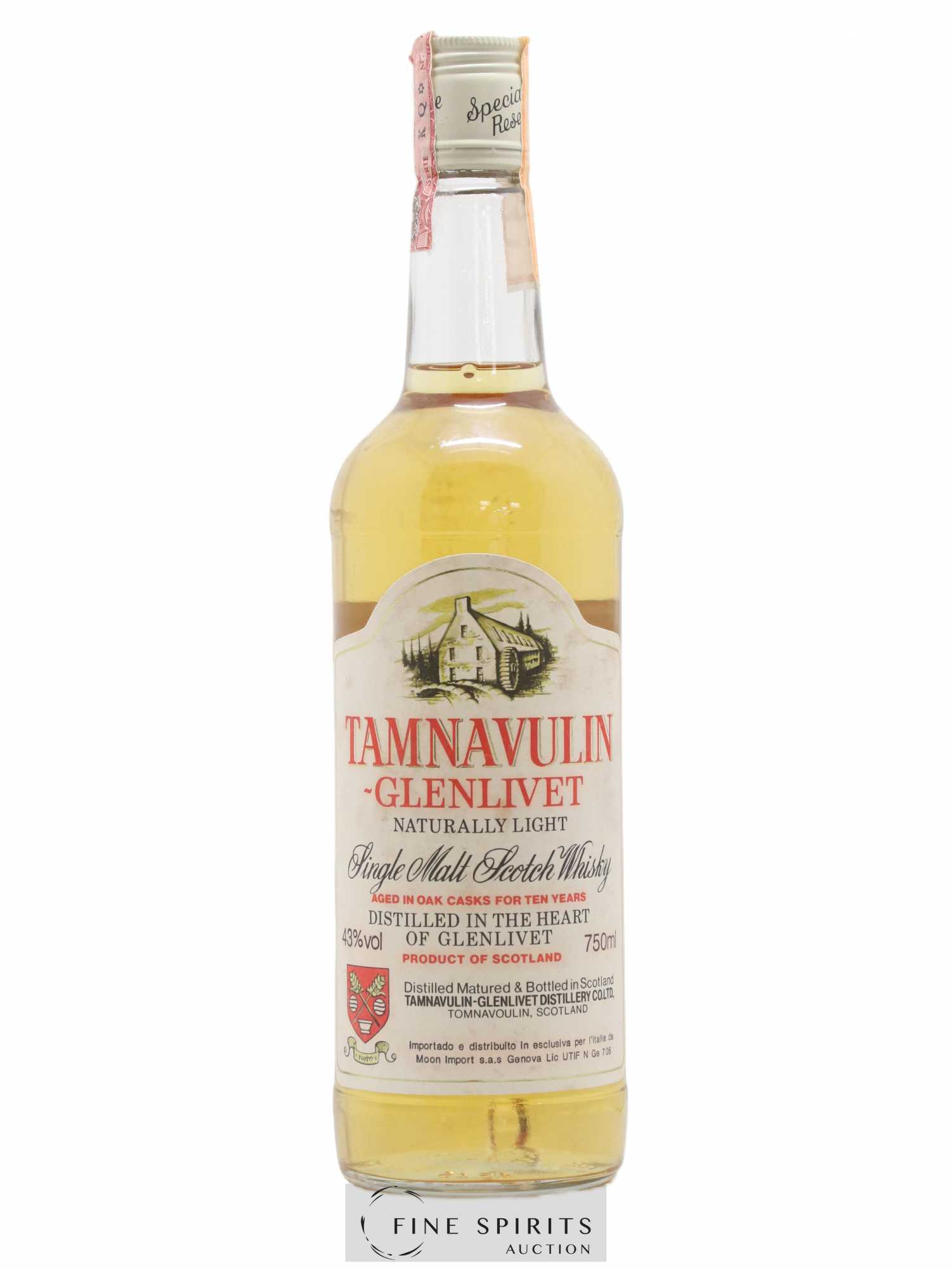 Tamnavulin 10 years Of. Naturally Light Moon Import (75cl.) (sans prix de réserve) - Lot de 1 bouteille - 1