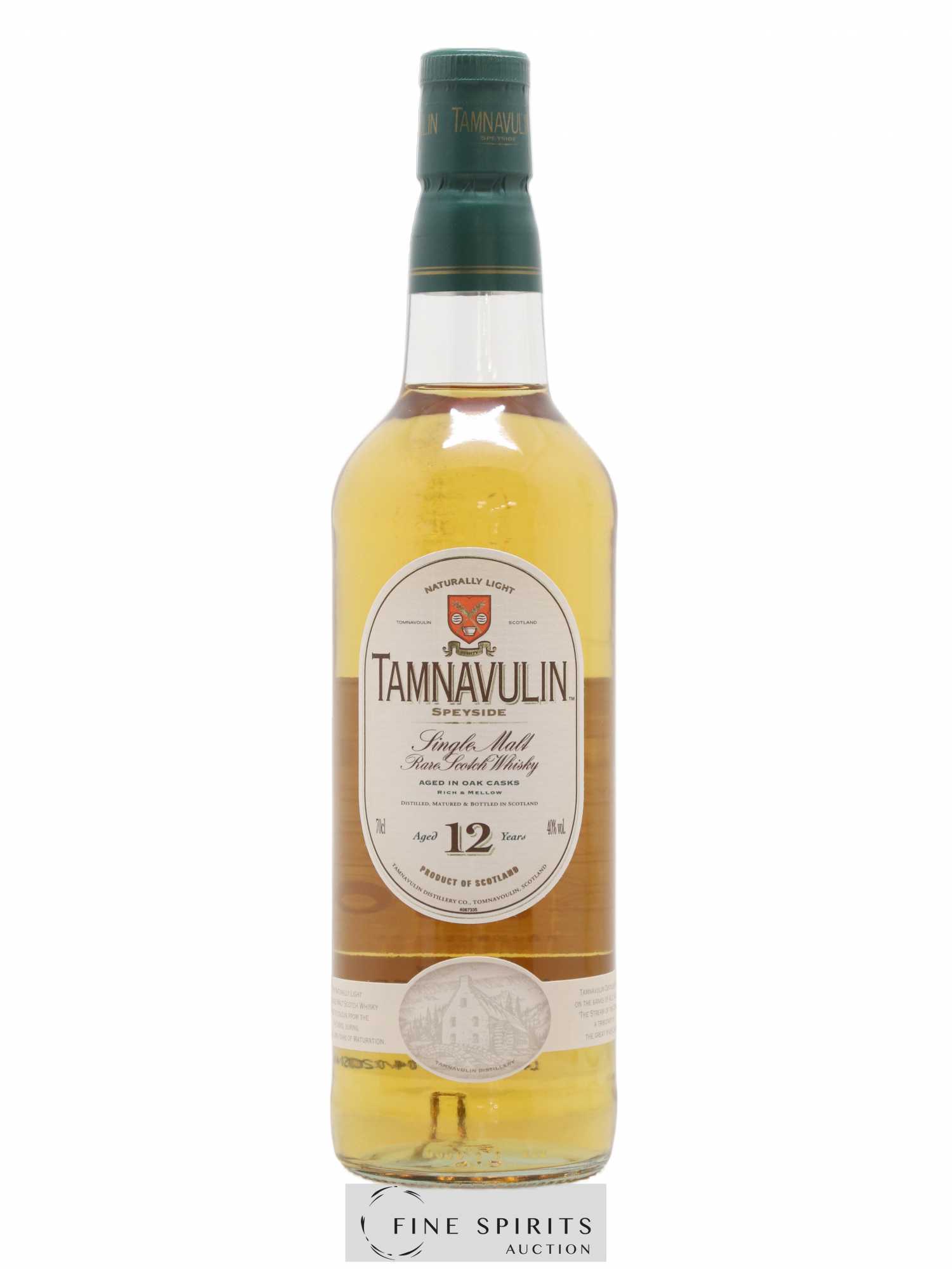Tamnavulin 12 years Of. Naturally Light (sans prix de réserve) - Lot de 1 bouteille - 1