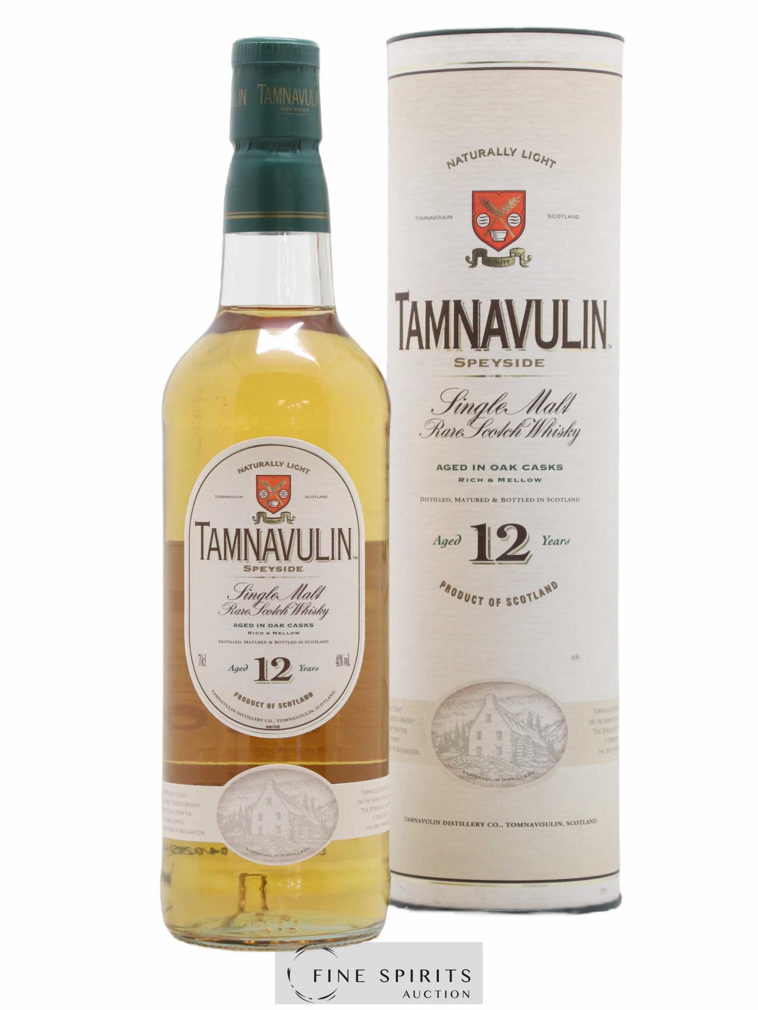 Tamnavulin 12 years Of. Naturally Light (sans prix de réserve) - Lot de 1 bouteille - 0