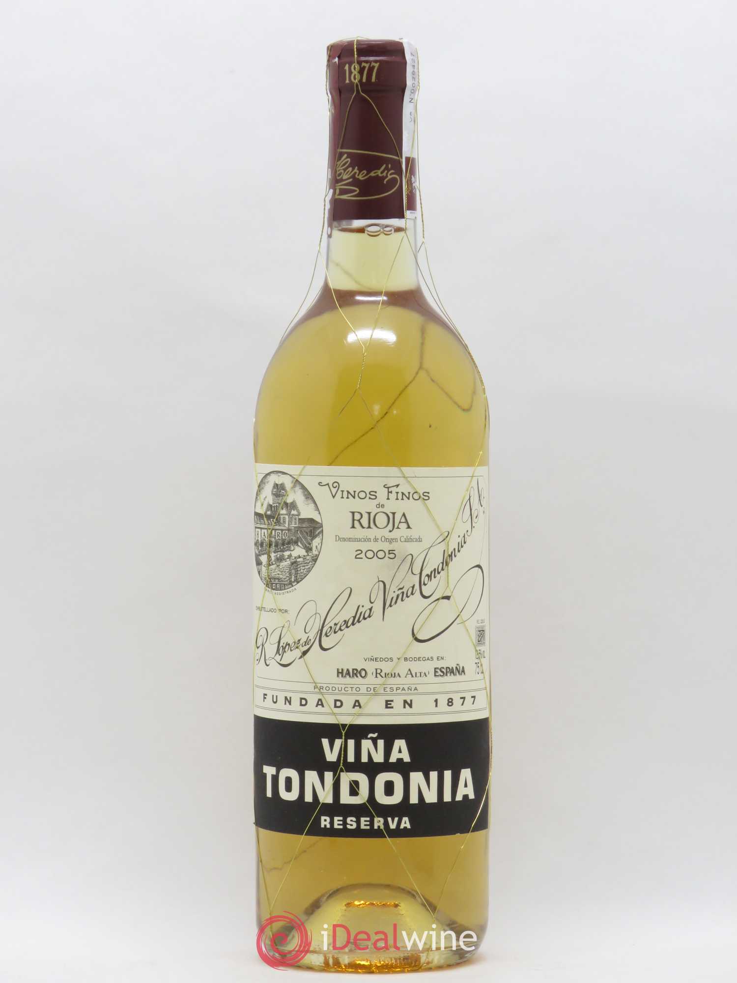 Rioja DOCA Reserva Vina Tondonia R. Lopez de Heredia 2005 - Posten von 1 Flasche - 0