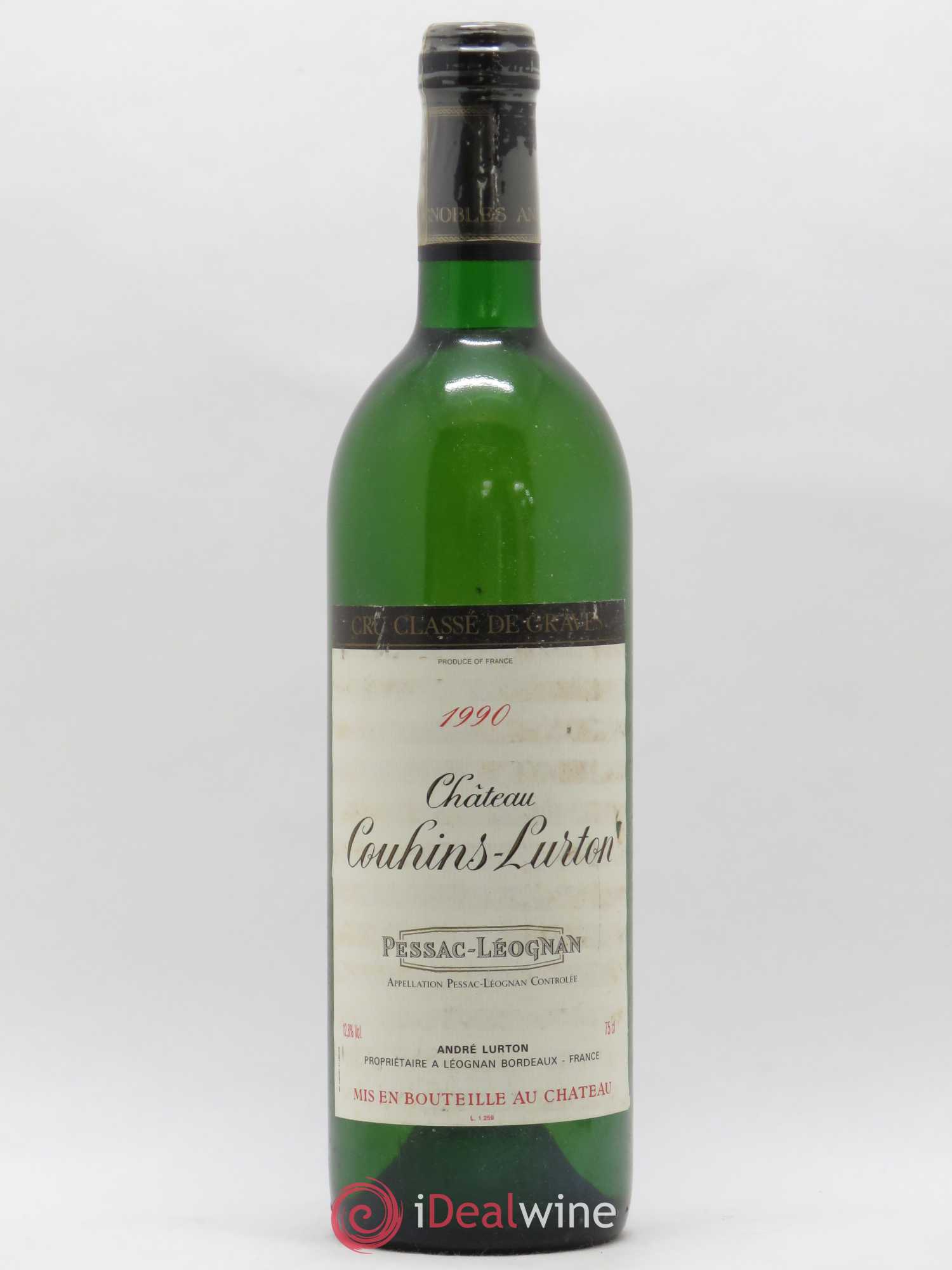 Château Couhins-Lurton Cru Classé de Graves 1990 - Lot de 1 bouteille - 0