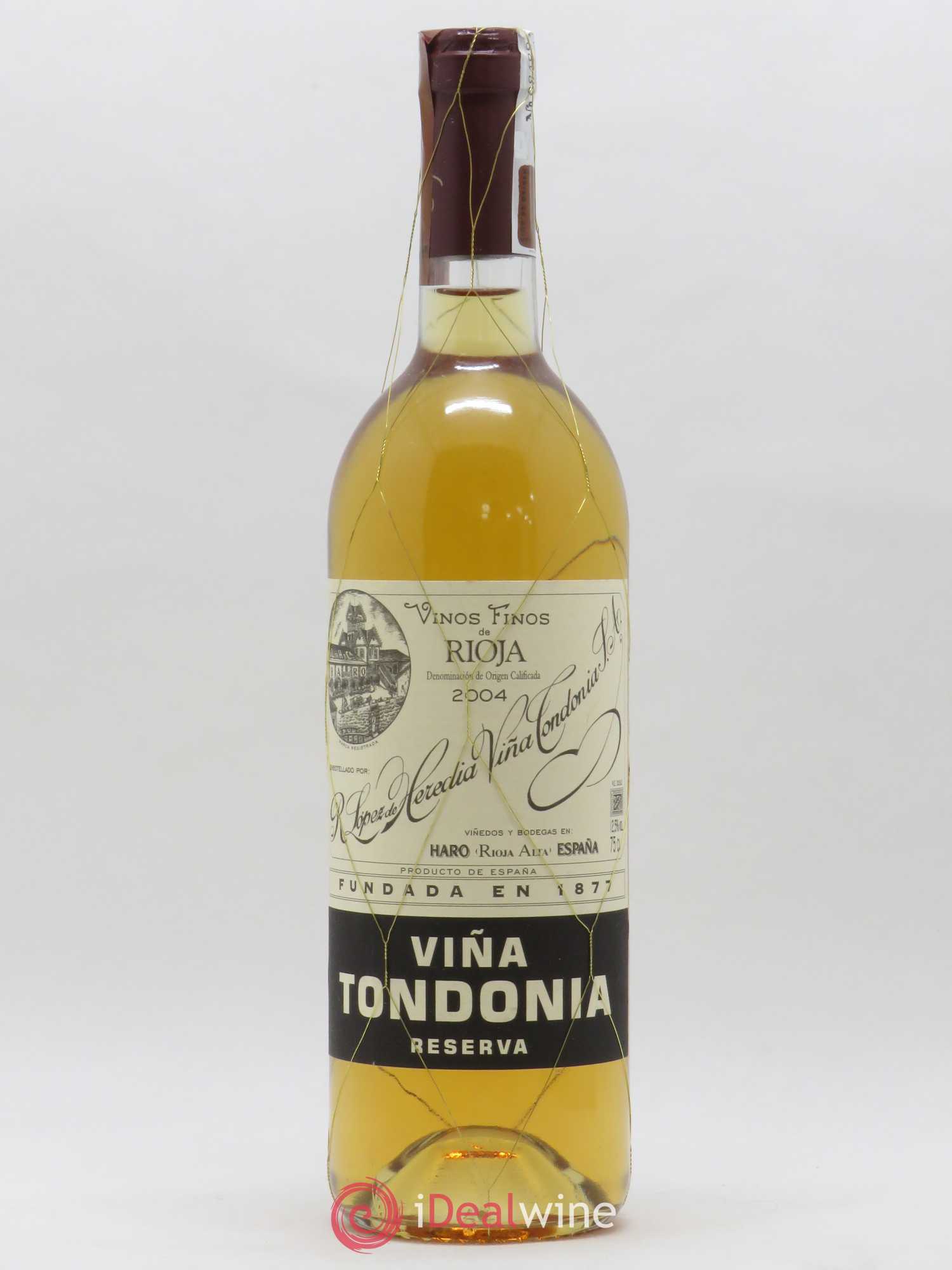 Rioja DOCA Reserva Vina Tondonia R. Lopez de Heredia 2004 - Posten von 1 Flasche - 0