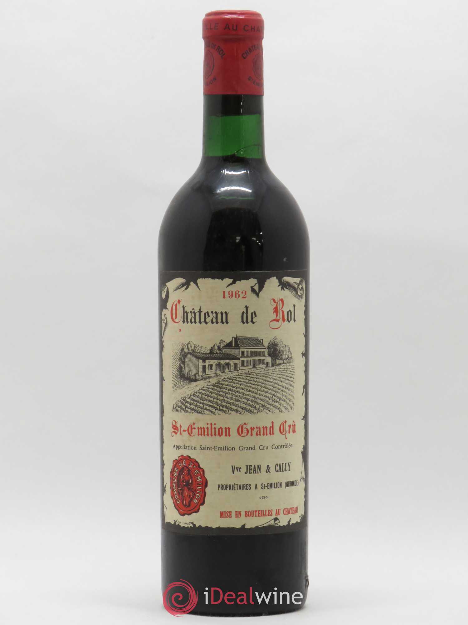 Saint-Émilion Grand Cru Château De Rol 1962 - Lot de 1 bouteille - 0