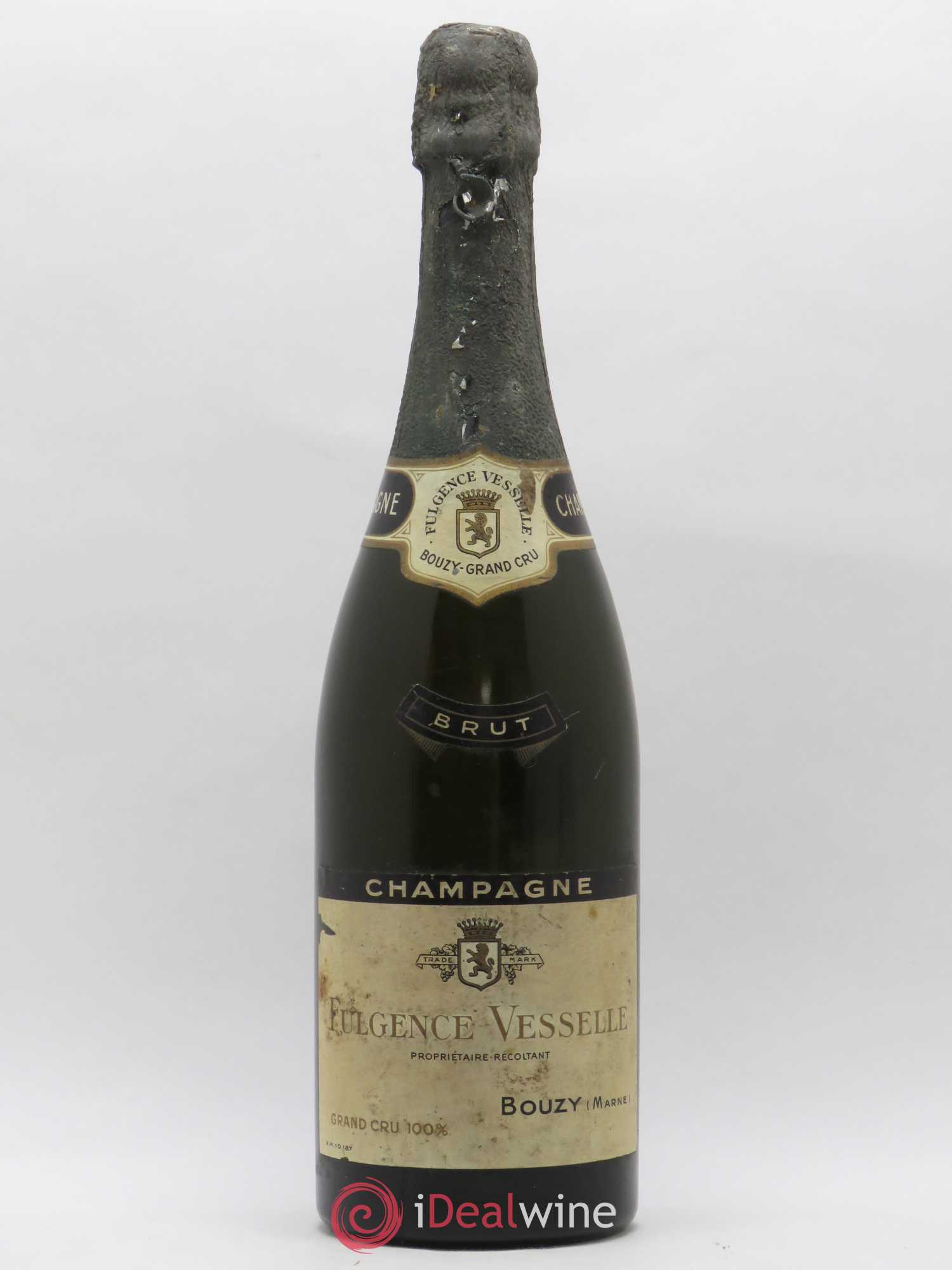 Champagne Bouzy Brut Grand Cru 100% Fulgence Vesselle - Lot de 1 bouteille - 0