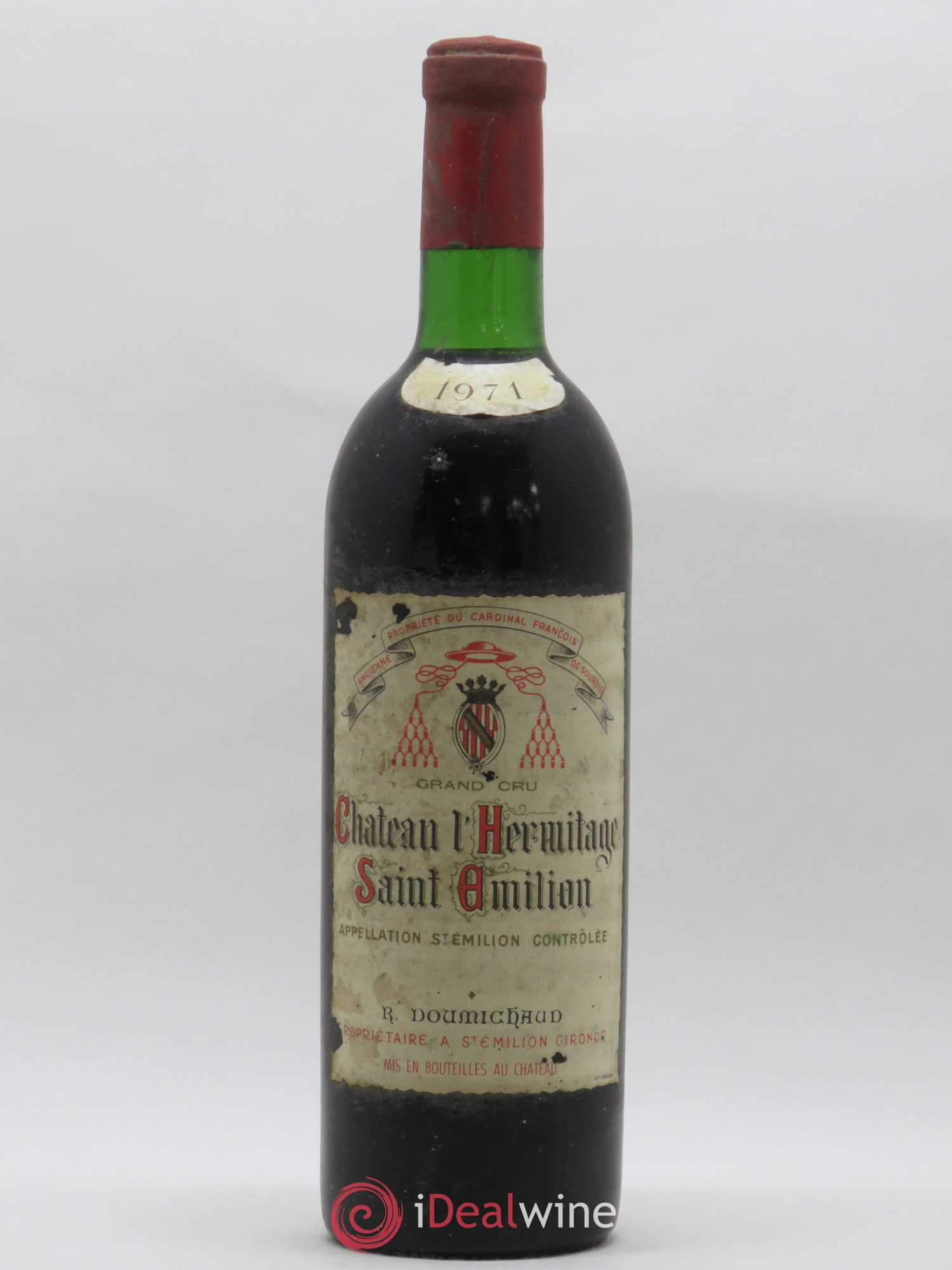Château l' Hermitage 1971 - Lot de 1 bouteille - 0