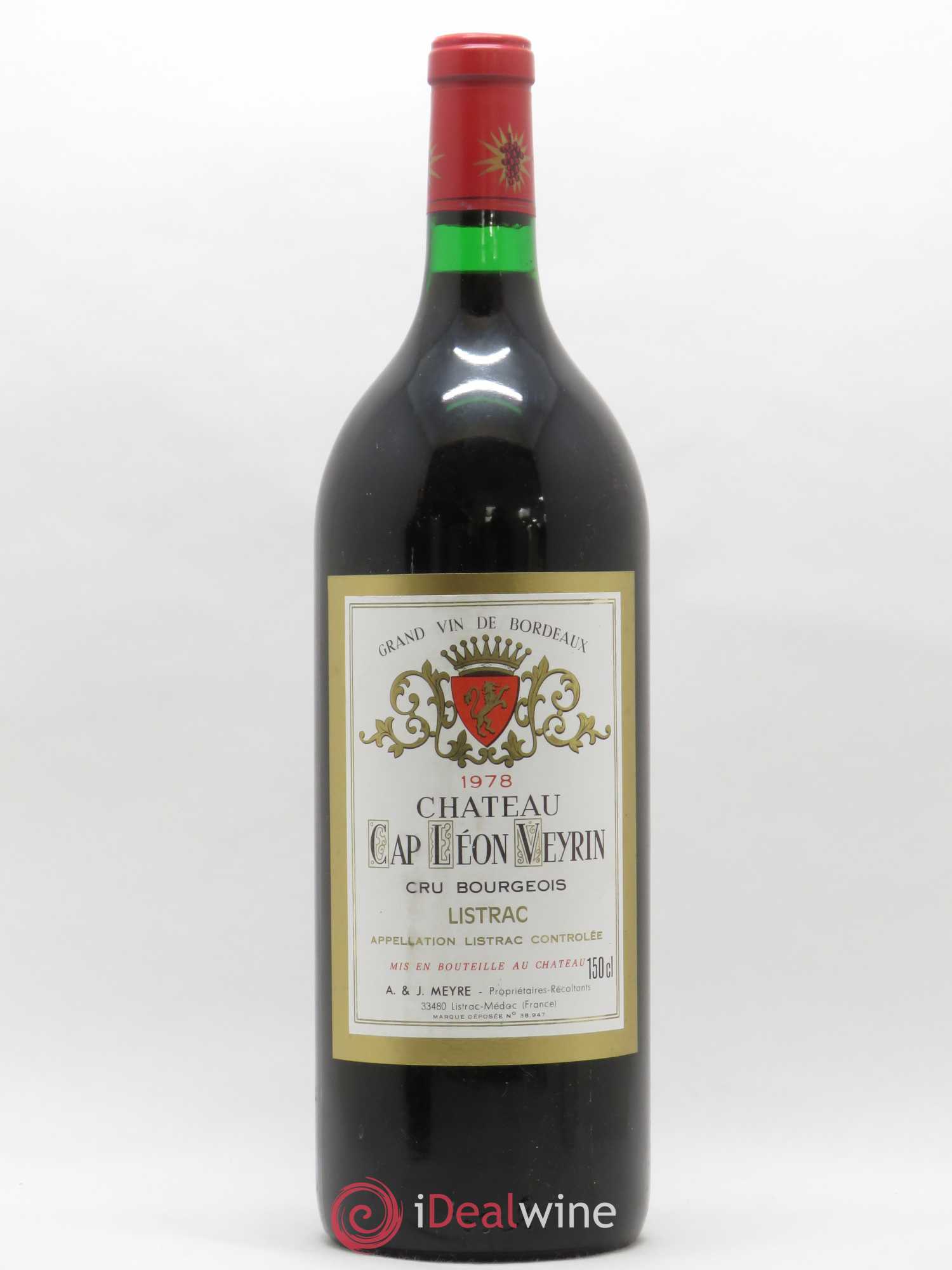 Listrac Château Cap Léon Veyrin 1978 - Posten von 1 Magnum - 0