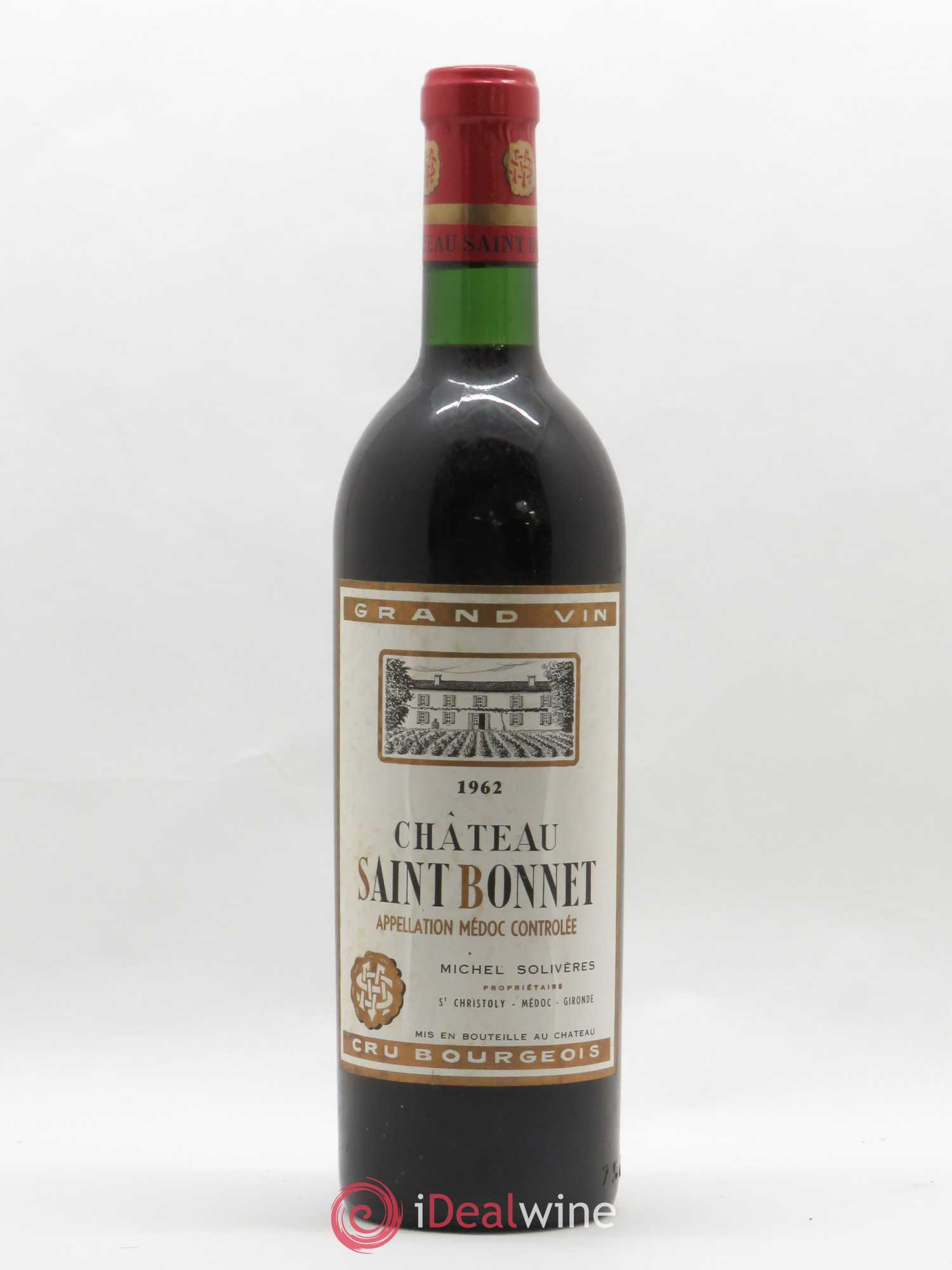 Château Saint-Bonnet Cru Bourgeois 1962 - Lot de 1 bouteille - 0