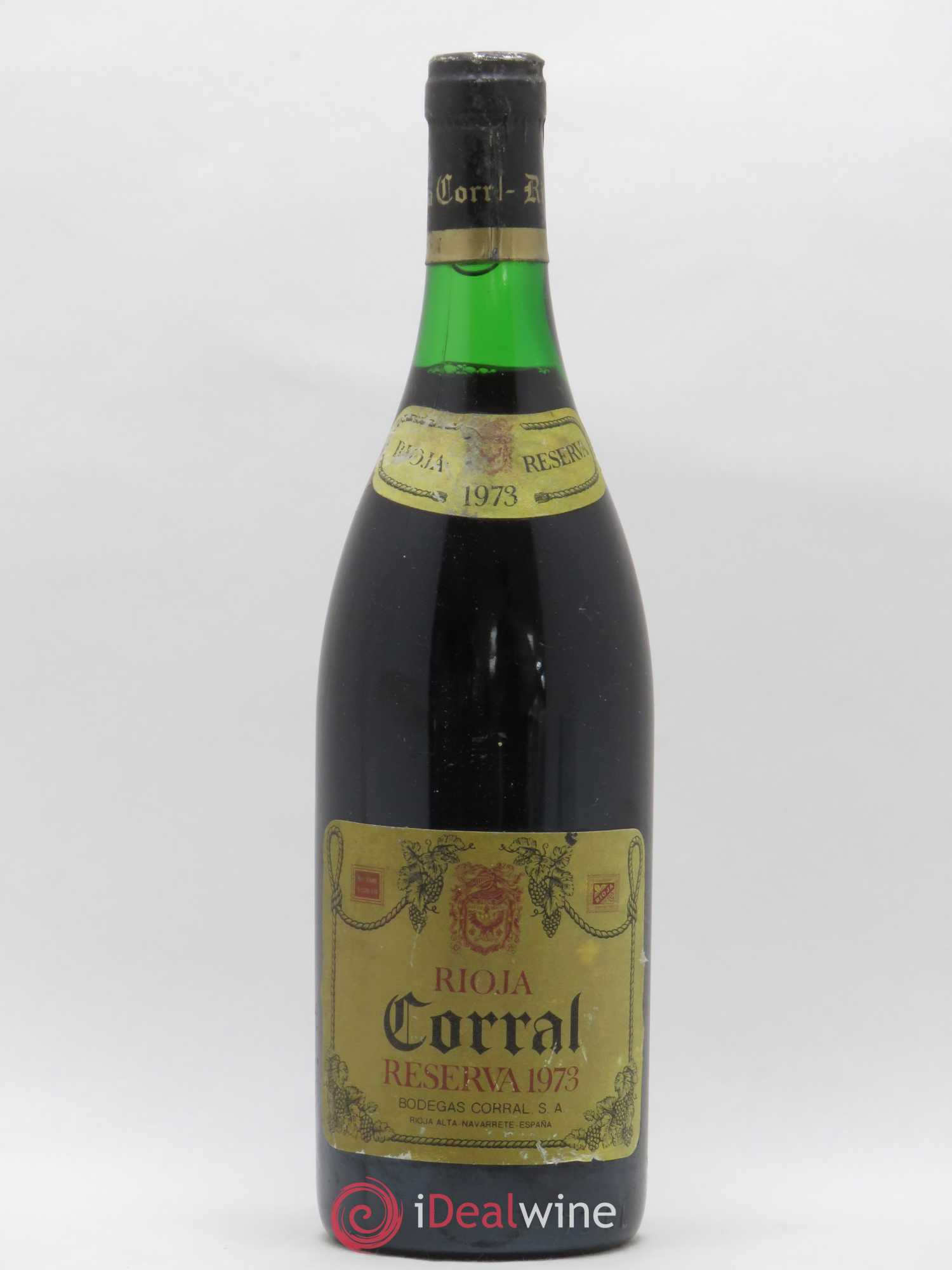 Rioja DOCA Bodegas Corral Reserva 1973 - Posten von 1 Flasche - 0