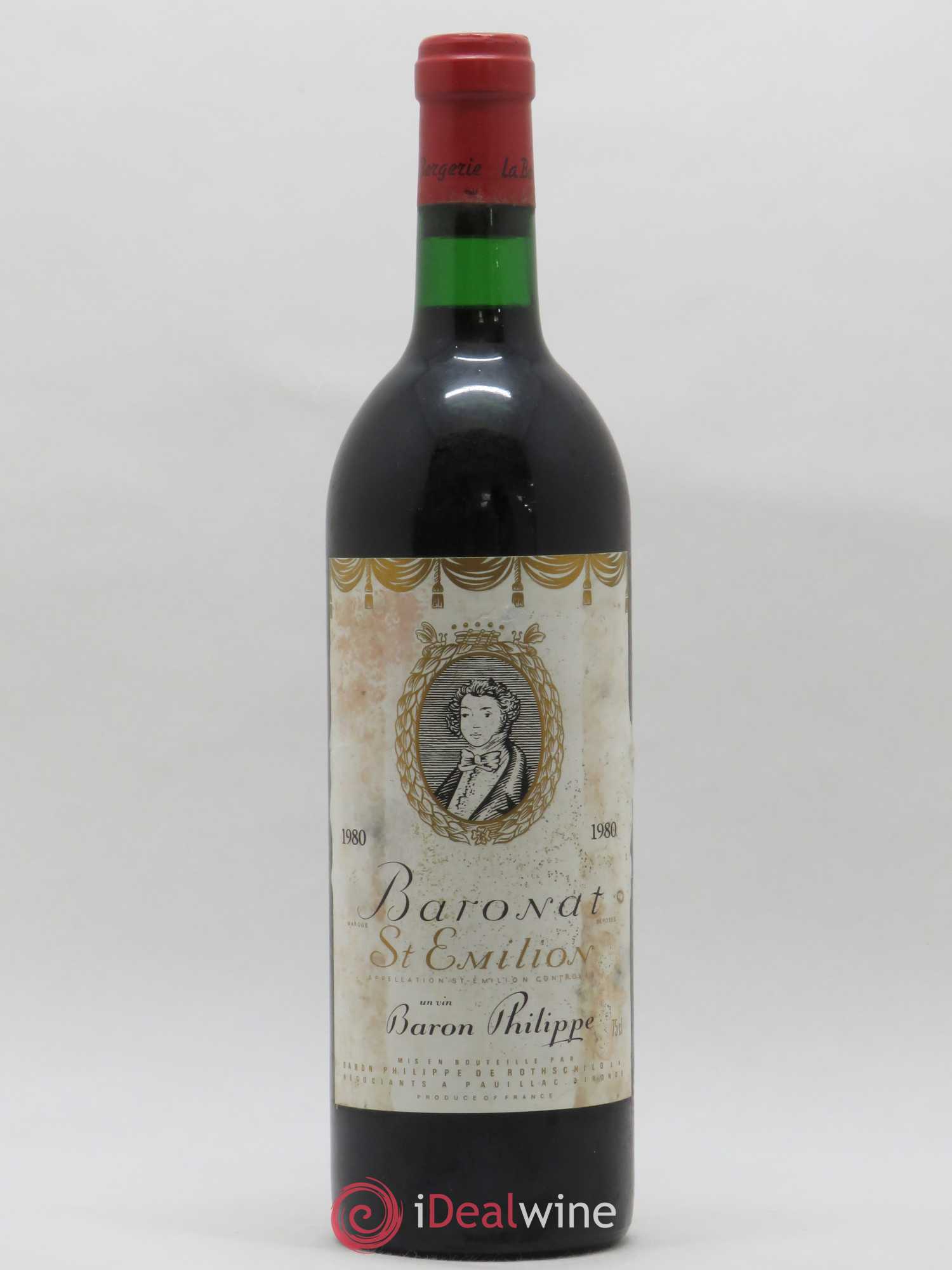 Saint-Émilion Baronat Baron Philippe 1980 - Posten von 1 Flasche - 0