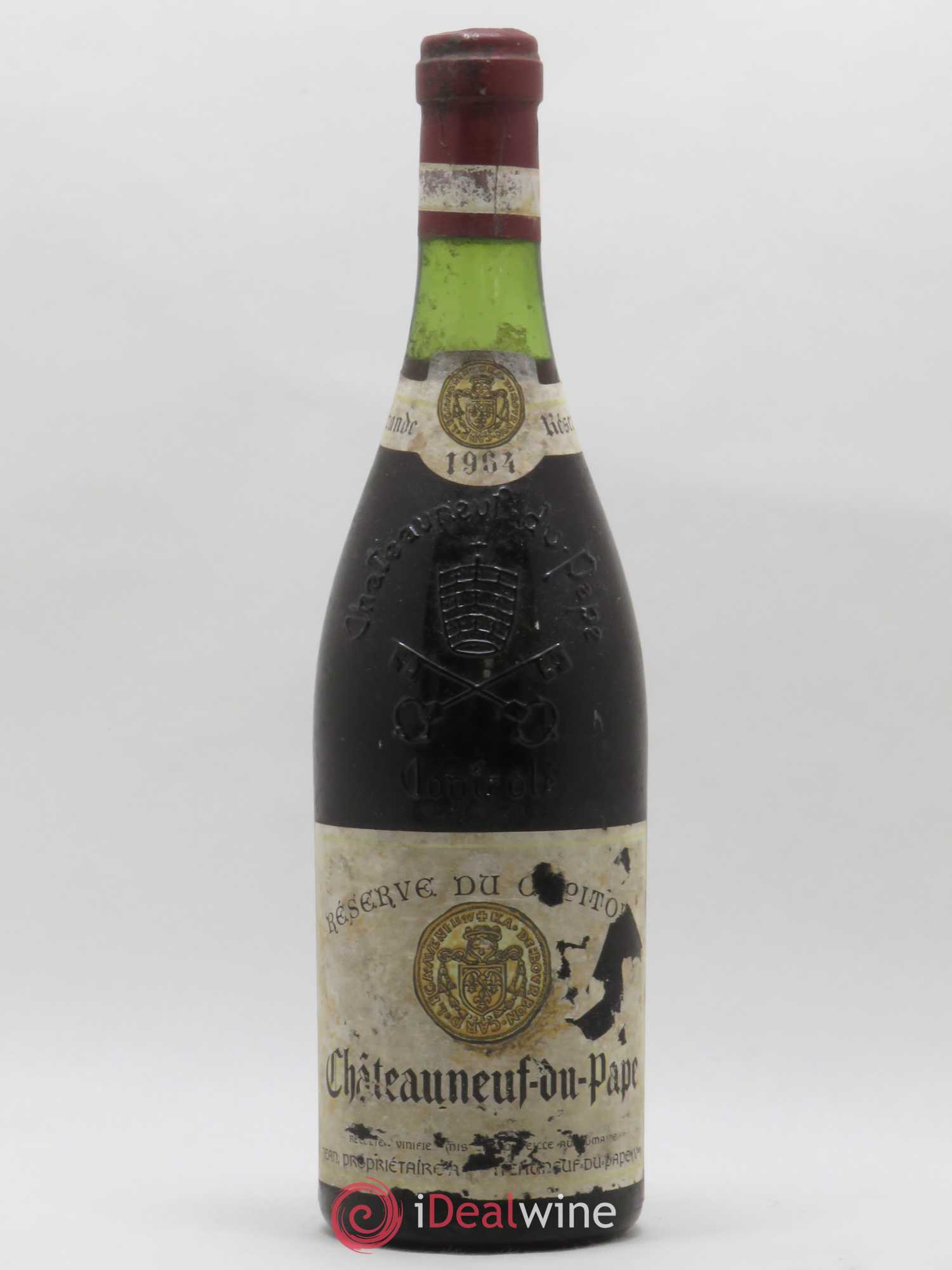 Châteauneuf-du-Pape Réserve Capitole Jean Trintignant 1964 - Lot de 1 bouteille - 0