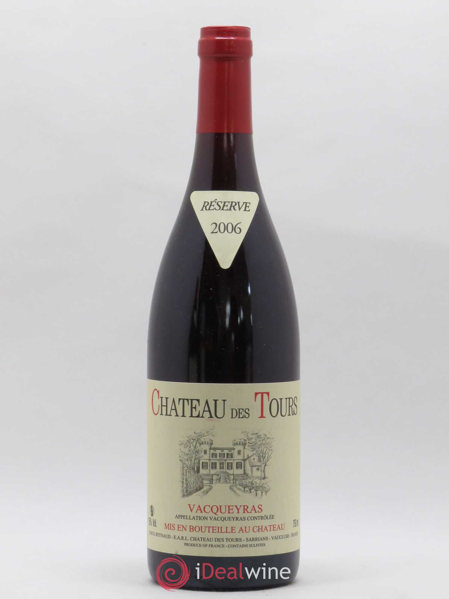 Vacqueyras Château des Tours Emmanuel Reynaud 2006 - Lot de 1 bouteille - 0