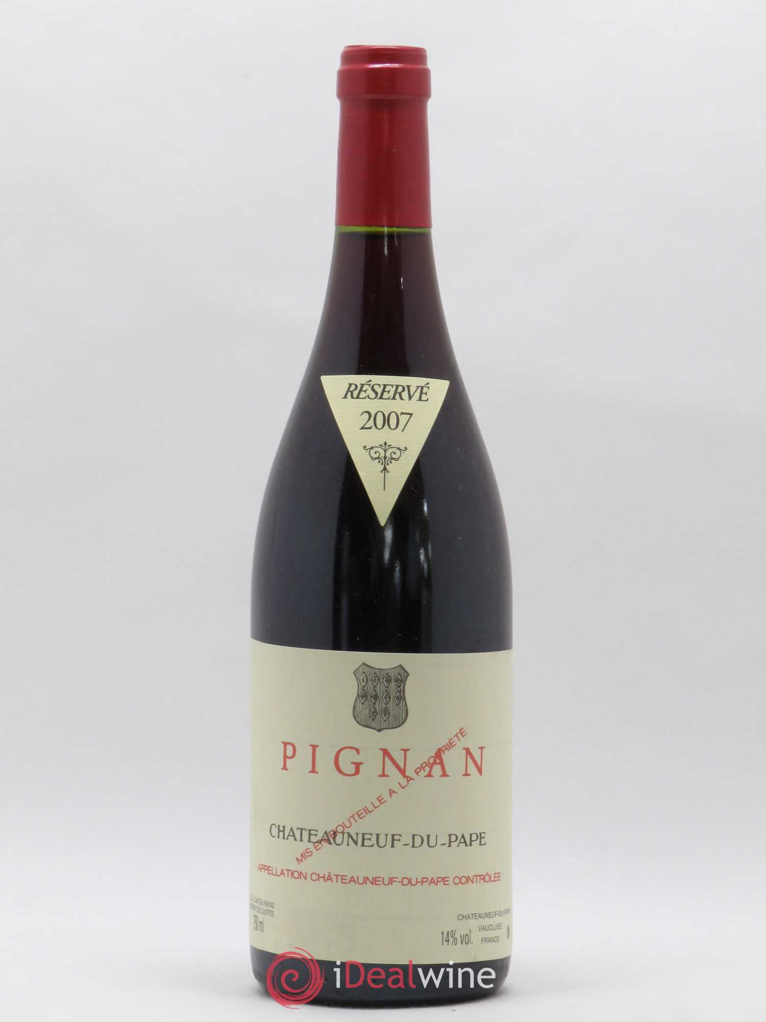 Châteauneuf-du-Pape Pignan Emmanuel Reynaud 2007 - Lot de 1 bouteille - 0