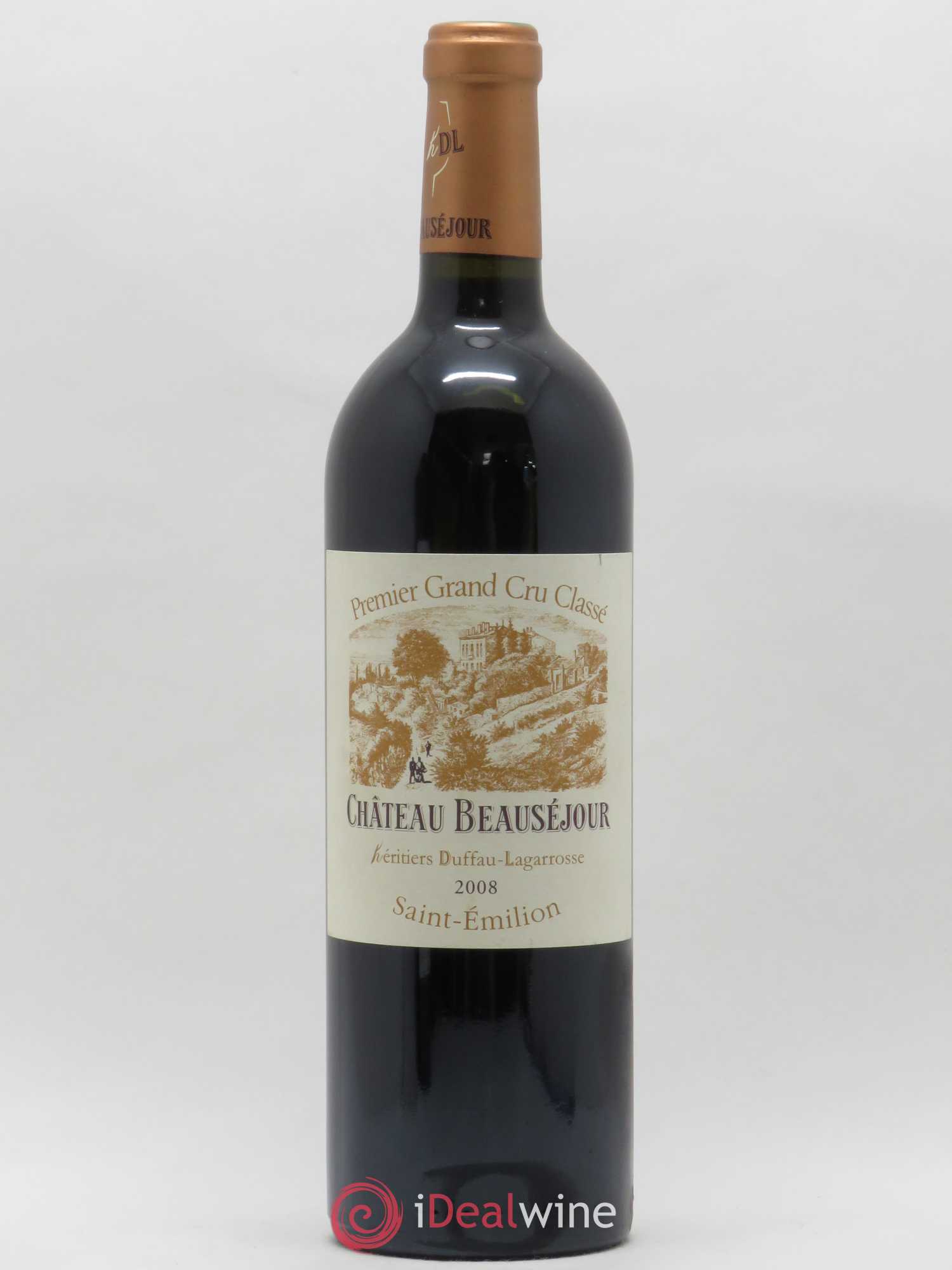Château Beauséjour (Duffau-Lagarrosse) 1er Grand Cru Classé B 2008 - Posten von 1 Flasche - 0