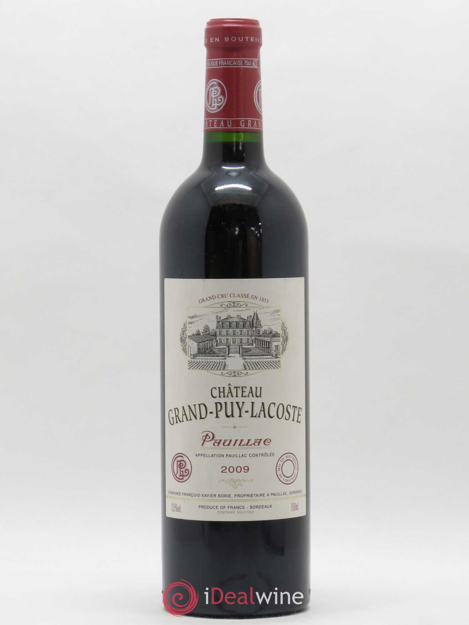 Château Grand Puy Lacoste 5ème Grand Cru Classé 2009 - Lot de 1 bouteille - 0