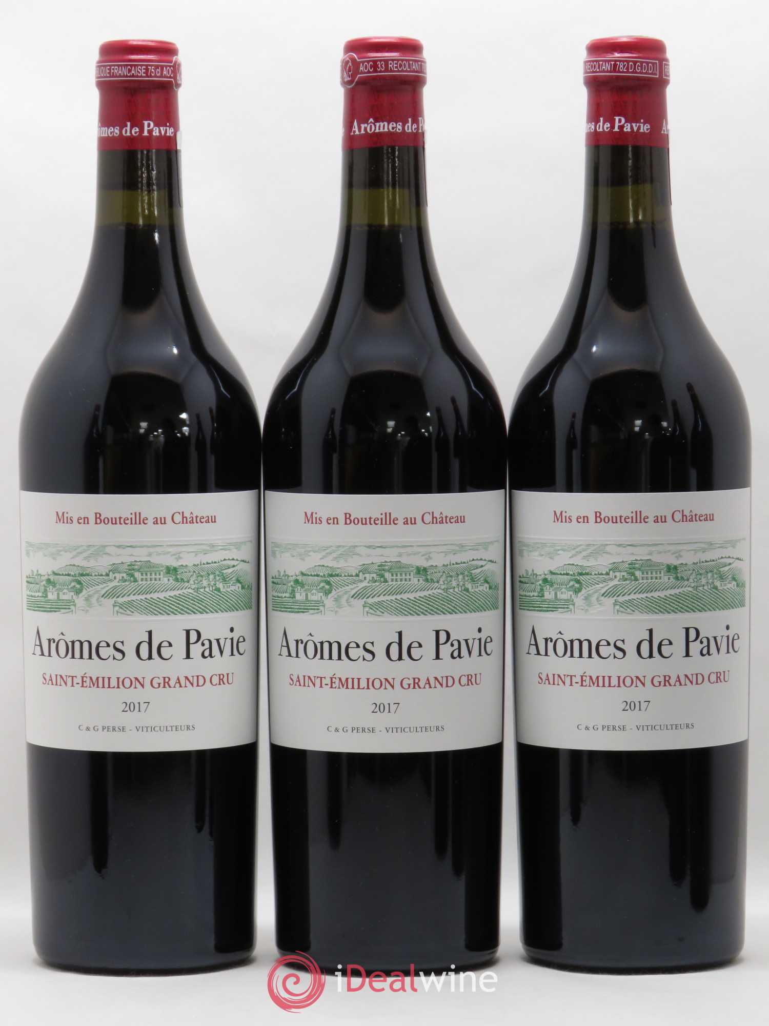 Saint-Émilion Grand Cru Arômes de Pavie 2017 - Posten von 6 Flaschen - 1