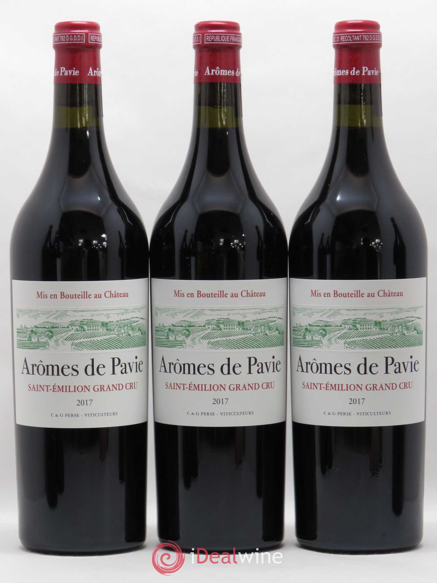 Saint-Émilion Grand Cru Arômes de Pavie 2017 - Posten von 6 Flaschen - 2